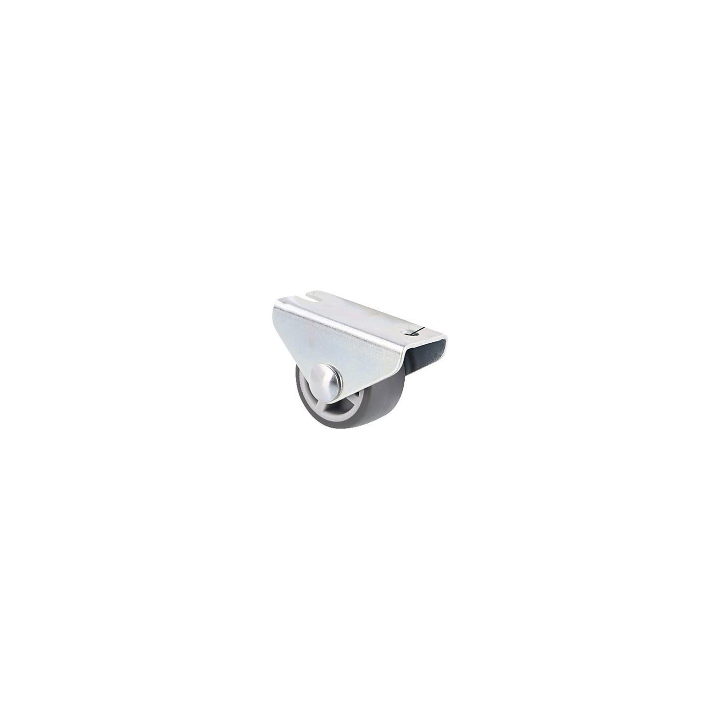 Fixed furniture castor, wheel width 15 mm, pack of 10, Ø 25 mm, max. load 40 kg.
