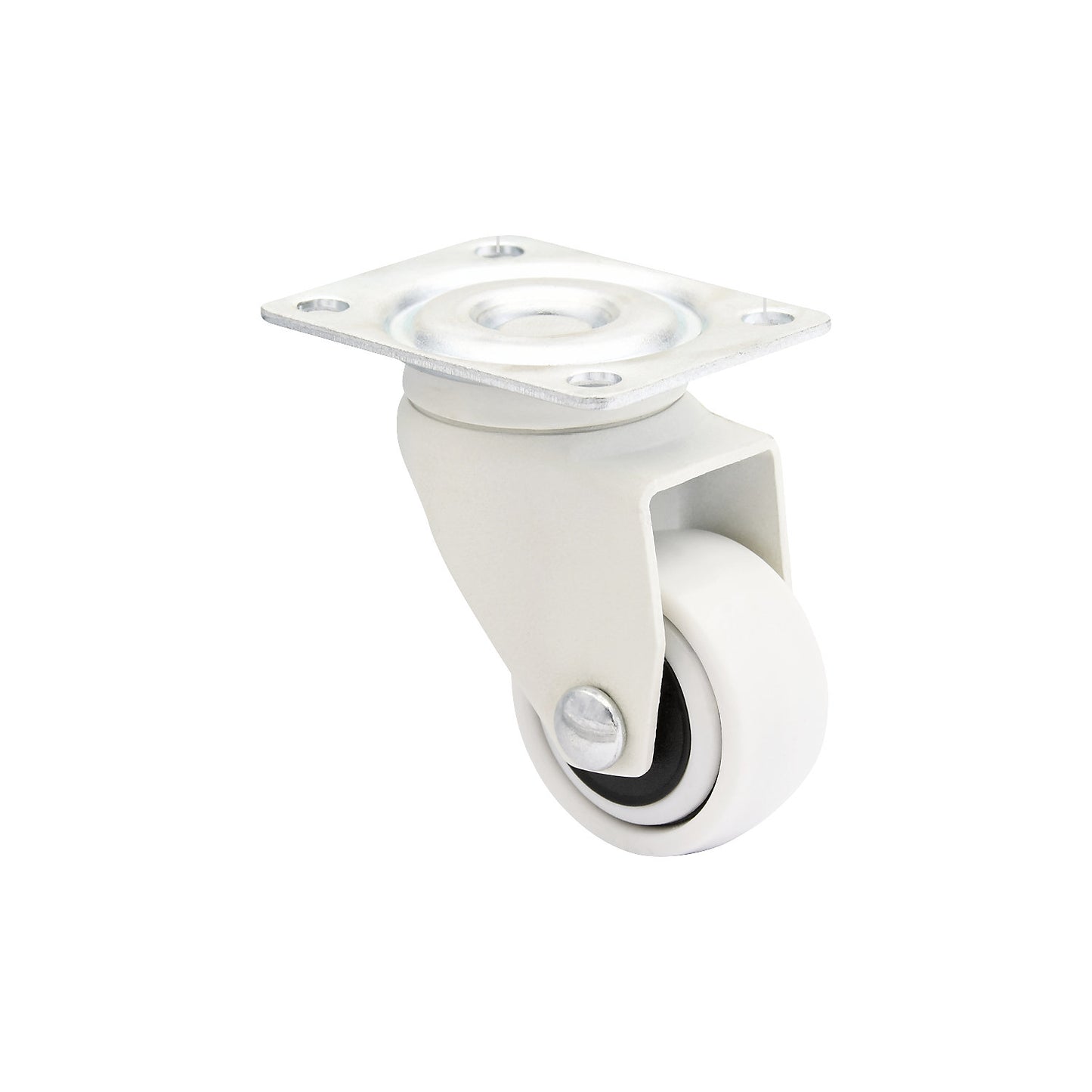 3C series furniture castor, wheel width 12 mm, pack of 10, Ø 25 mm, swivel castor.