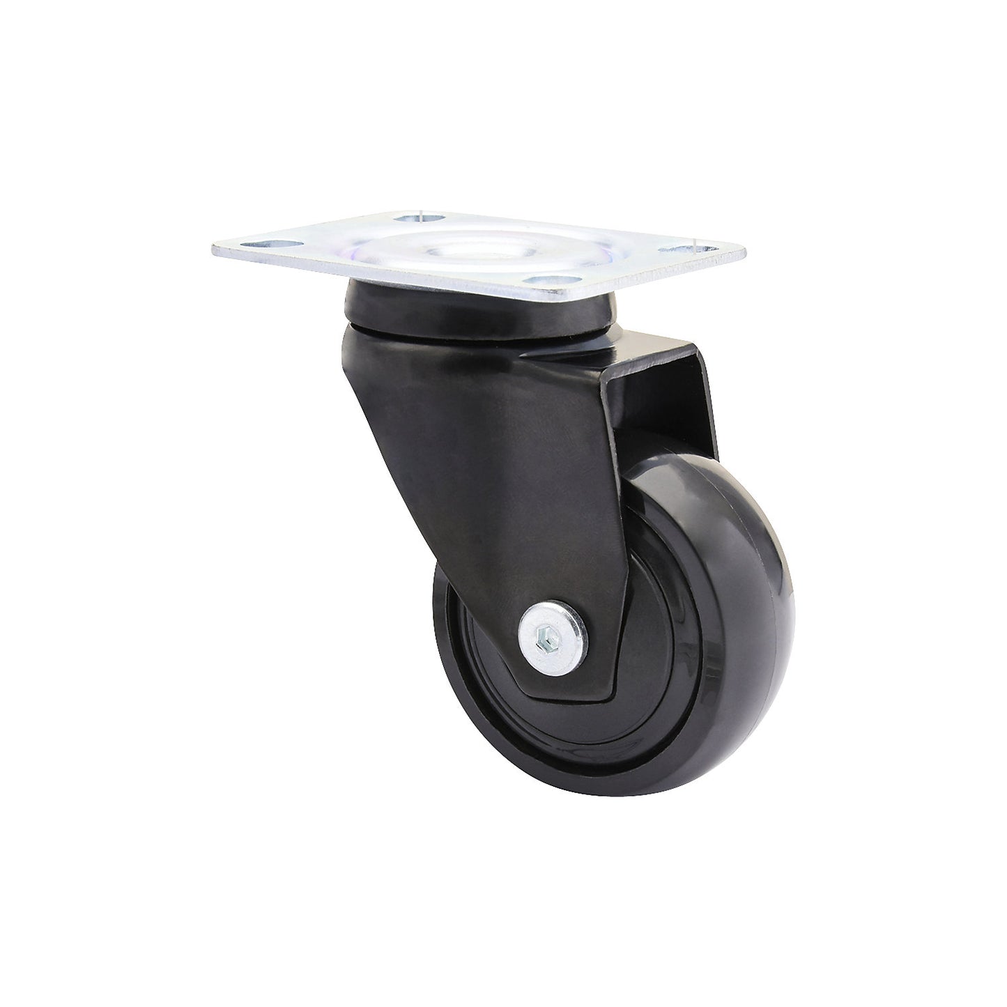 3C series furniture castor, wheel width 20 mm, pack of 4, Ø 50 mm, swivel castor.