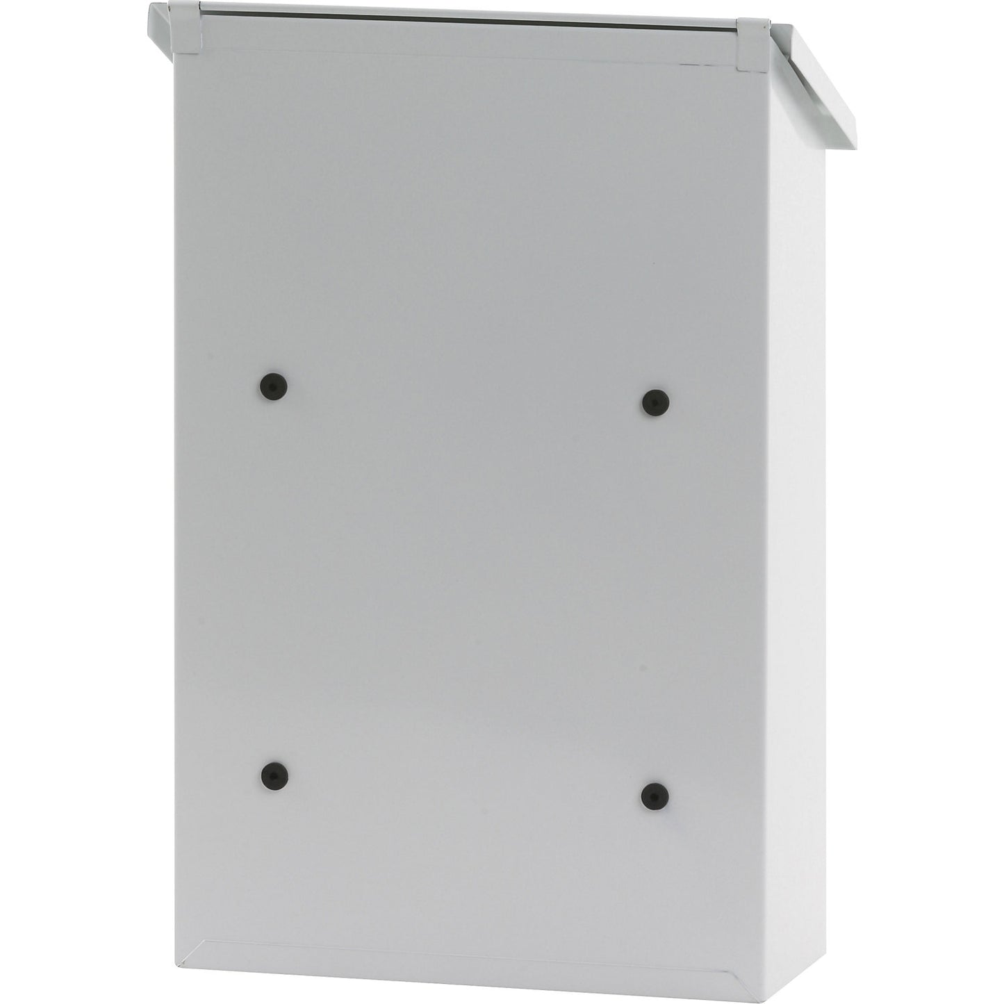 Standard letter box, sheet steel, powder coated, white RAL 9010.