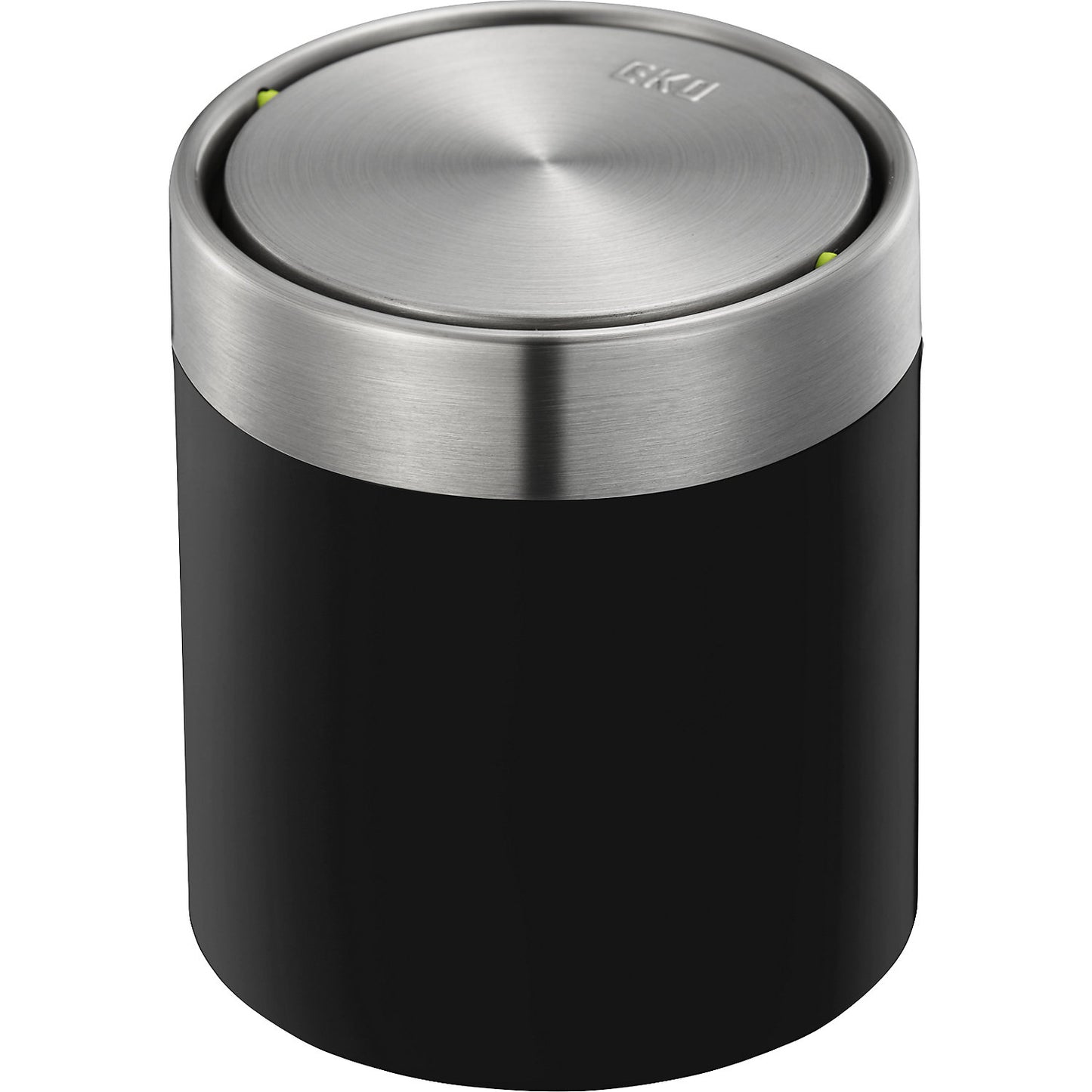 Table waste bin, steel, capacity 0.5 l, WxHxD 128 x 155 x 128 mm, black.