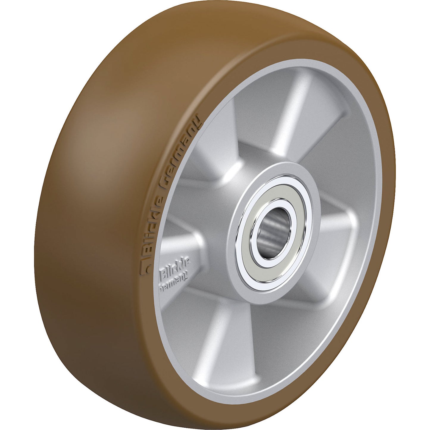 ALB heavy duty wheel, ball bearings, wheel Ø x width 125 x 40 mm, max. load 550 kg.