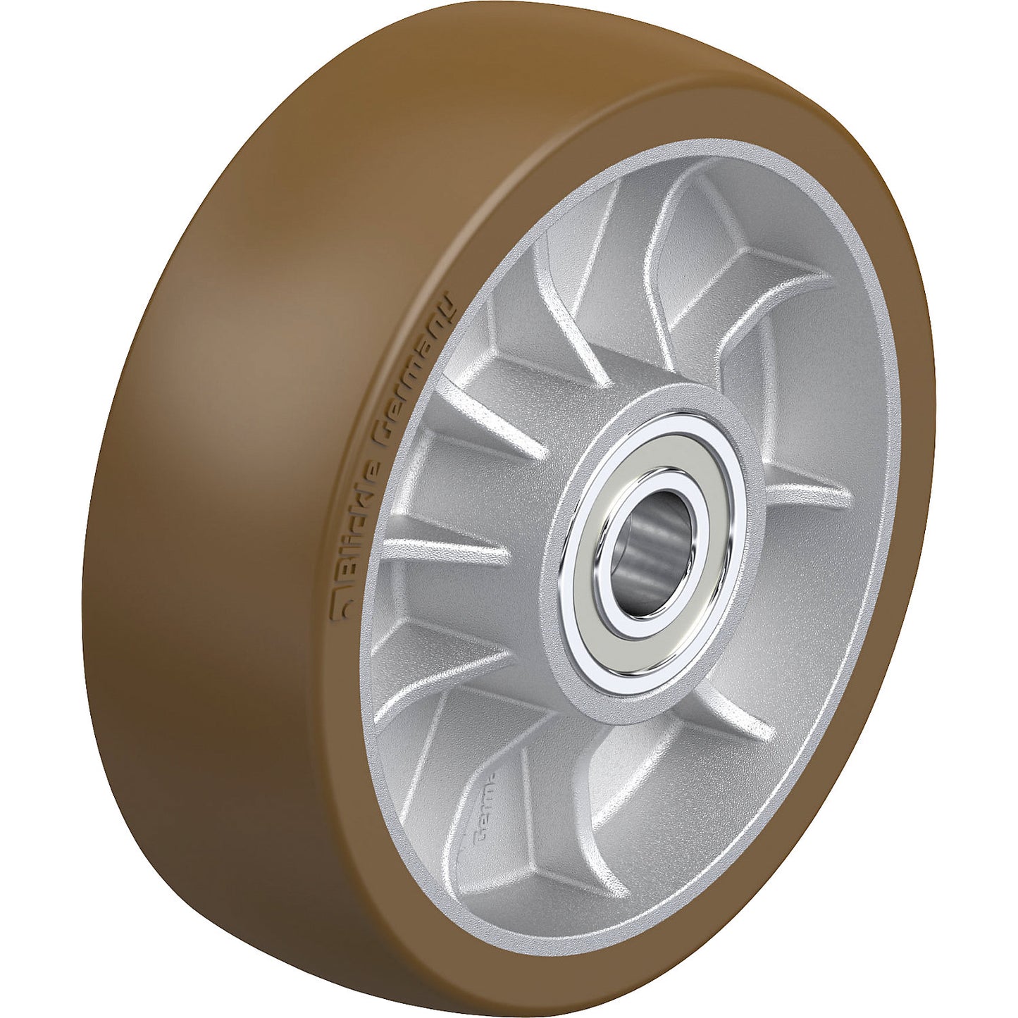 ALB heavy duty wheel, ball bearings, wheel Ø x width 160 x 50 mm, max. load 950 kg.
