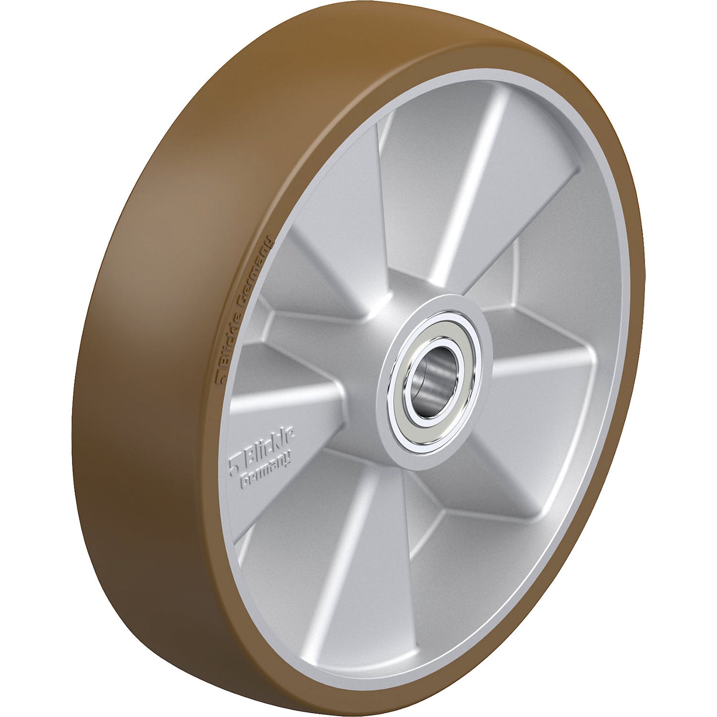 ALB heavy duty wheel, ball bearings, wheel Ø x width 250 x 60 mm, max. load 1000 kg.