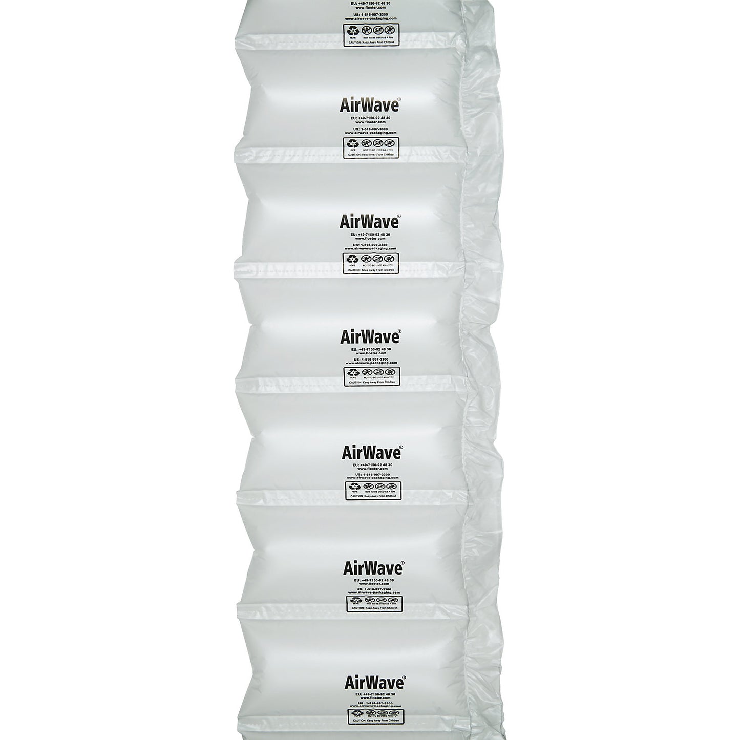 AirWave® Jumbo air cushion film, HDPE, length 2000 m, WxH 210 x 100 mm.