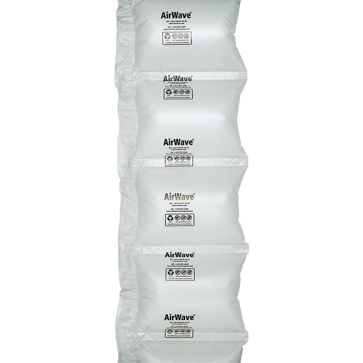 AirWave® Jumbo air cushion film, HDPE, length 2000 m, WxH 210 x 150 mm.