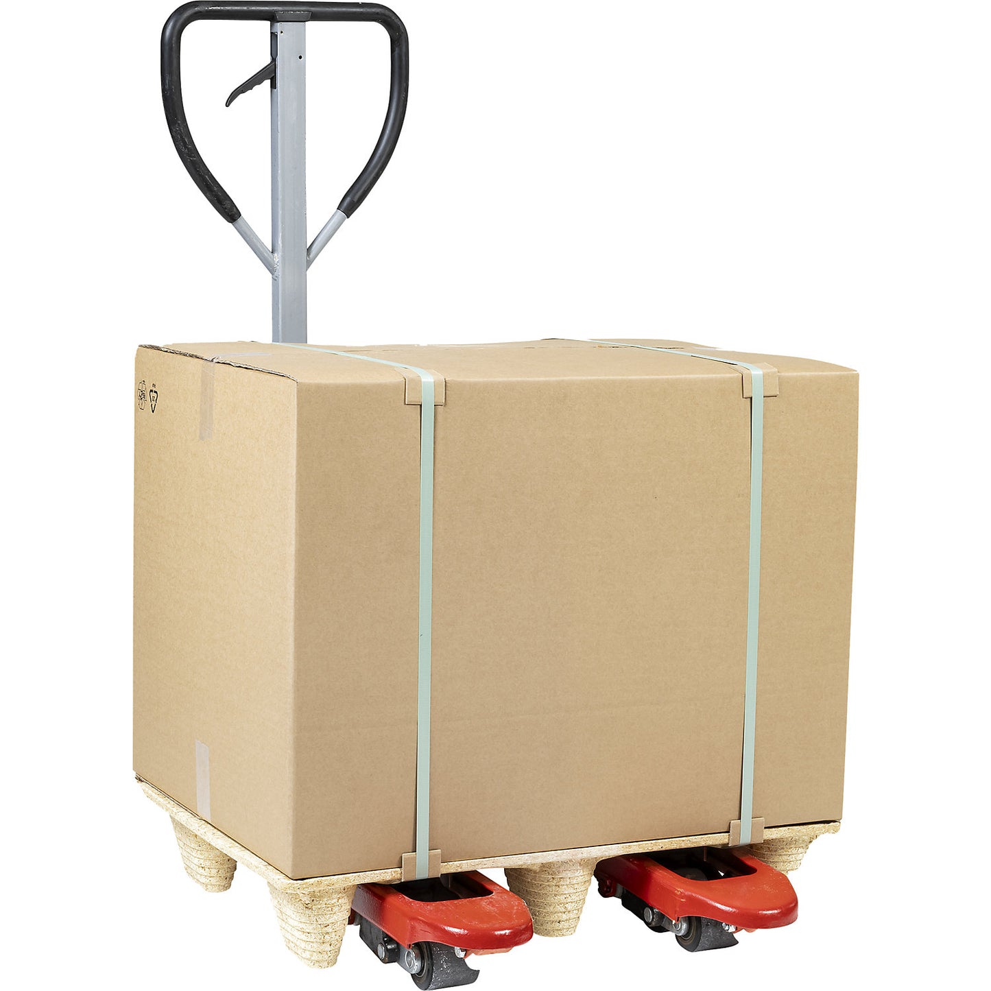 Moulded chipboard pallet, brown, LxW 1200 x 1000 mm, 2700 kg.