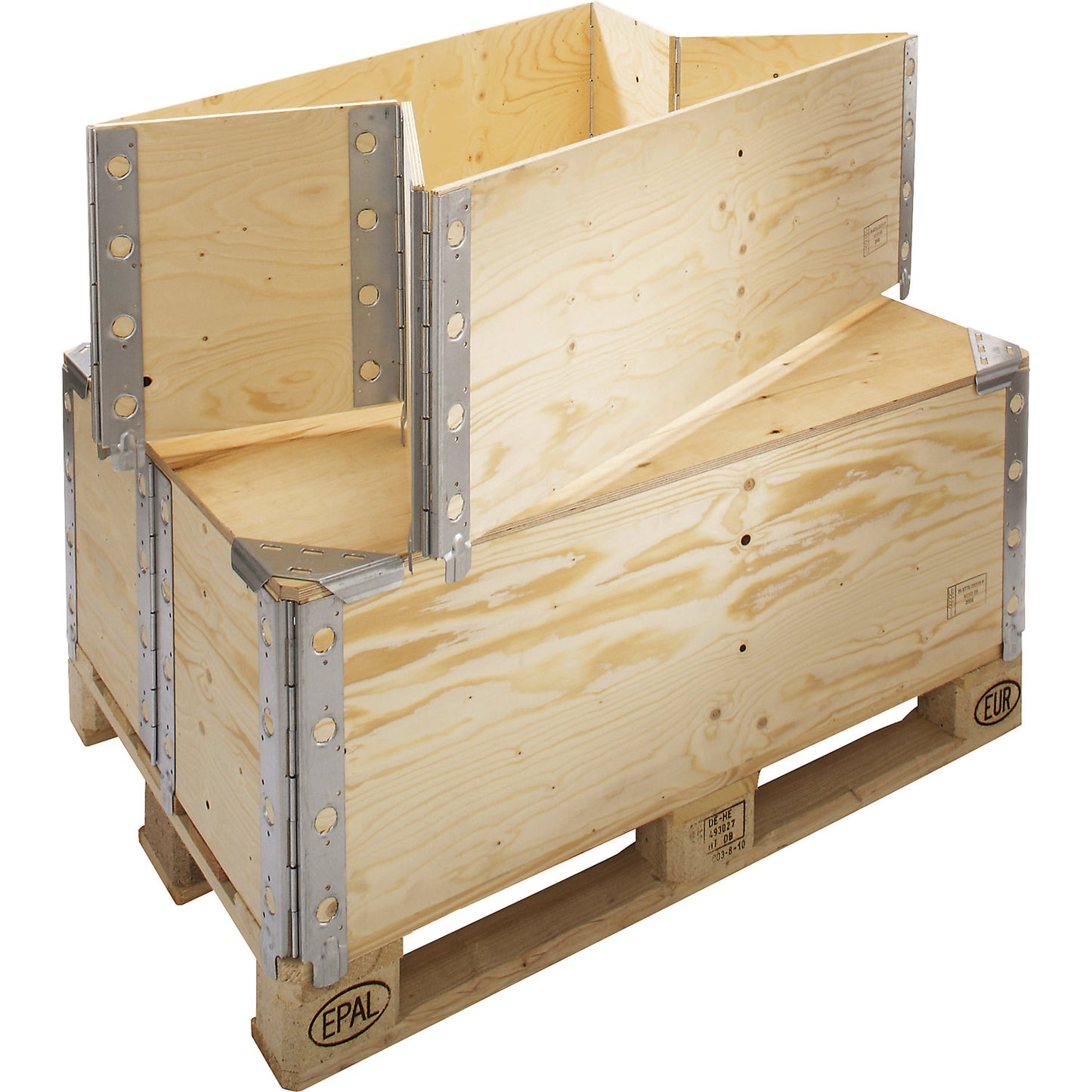 Collar, folds twice, made of wood, Euro dimensions, height 300 mm.