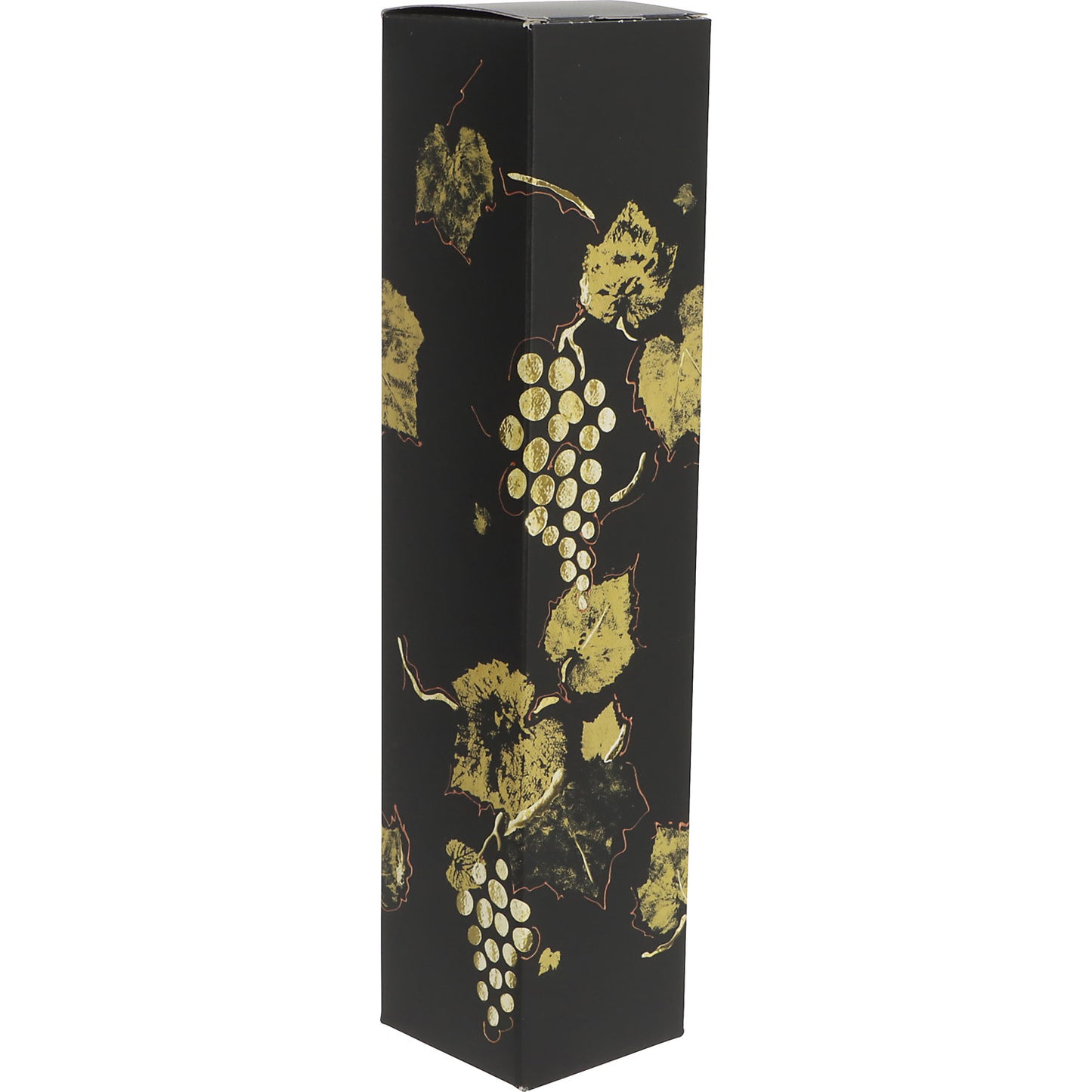 Golden wine folding gift box for bottles, pack of 25, for 2 bottles, internal LxW 360 x 168 mm.