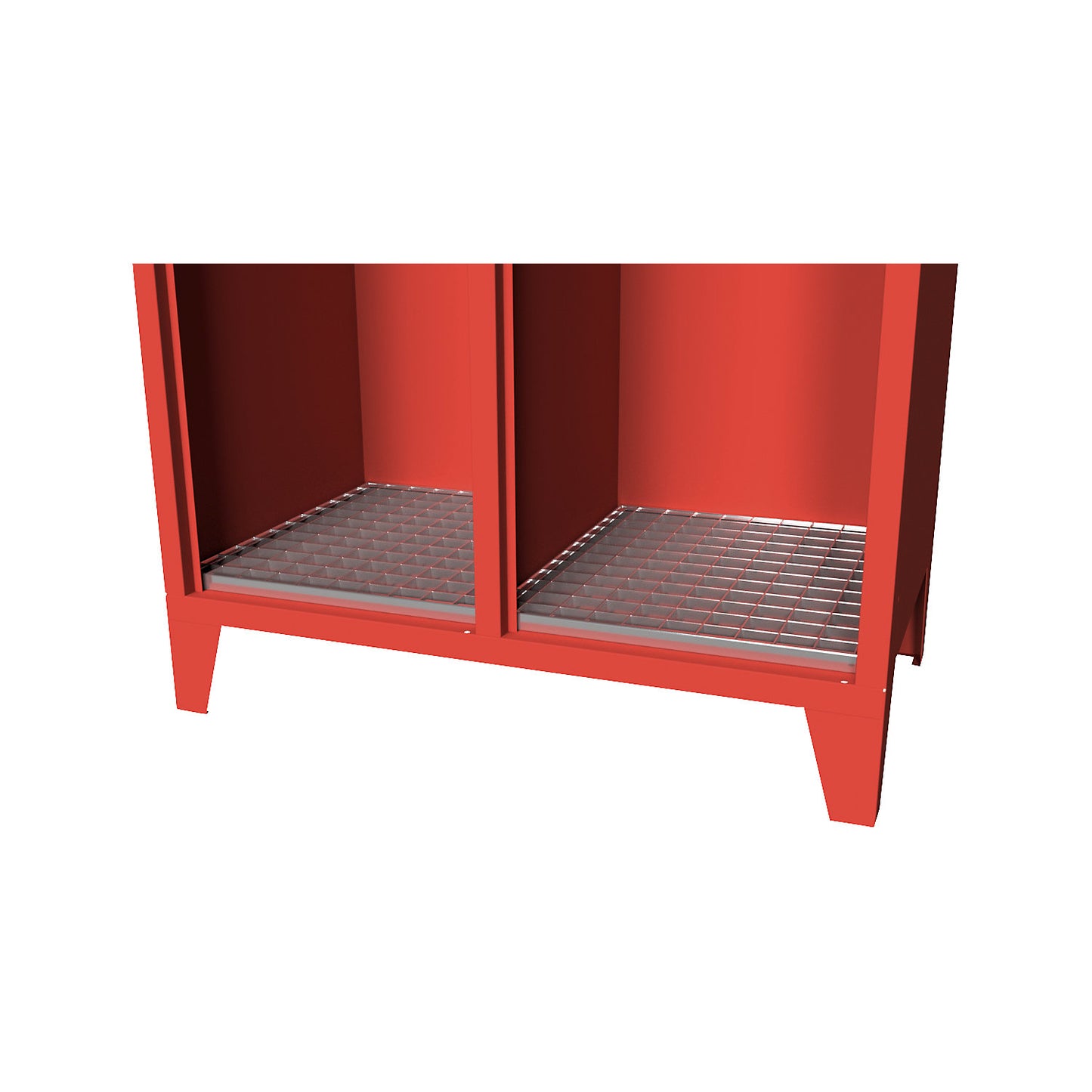 Shoe rack, zinc plated, for right-hand compartment, WxD 420 x 470 mm.