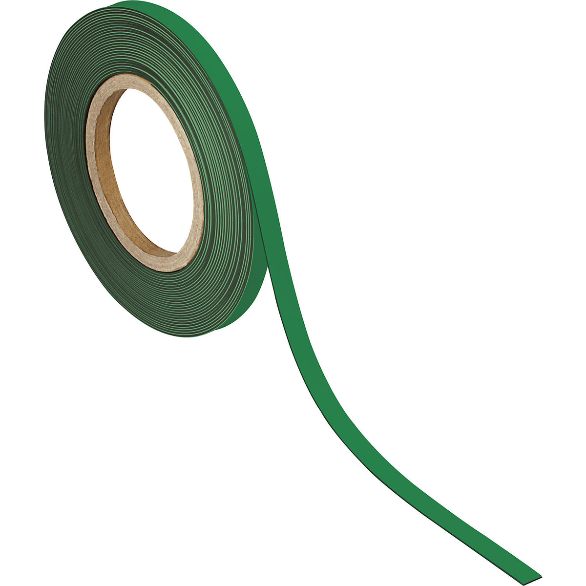 Labelling tape, magnetic, LxW 10000 x 10 mm, pack of 2, green.