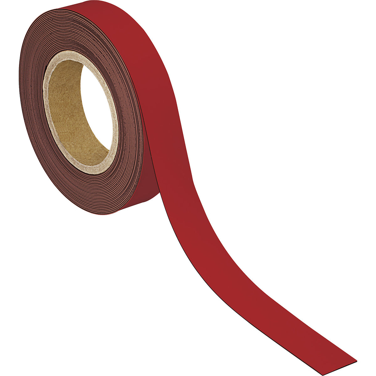Labelling tape, magnetic, LxW 10000 x 30 mm, pack of 2, red.