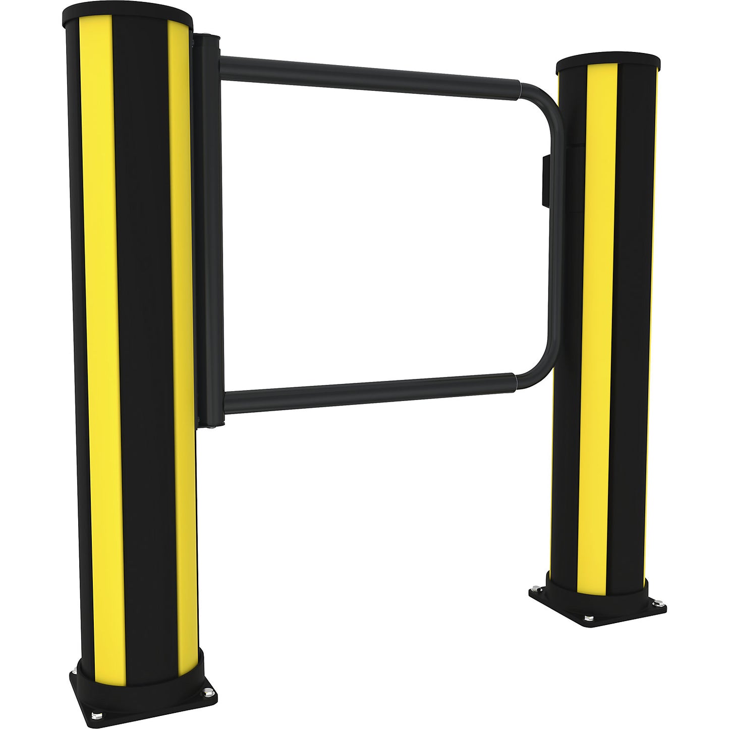 Pedestrian door, self-closing, HxWxL 1160 x 200 x 770 mm, graphite black RAL 9011.