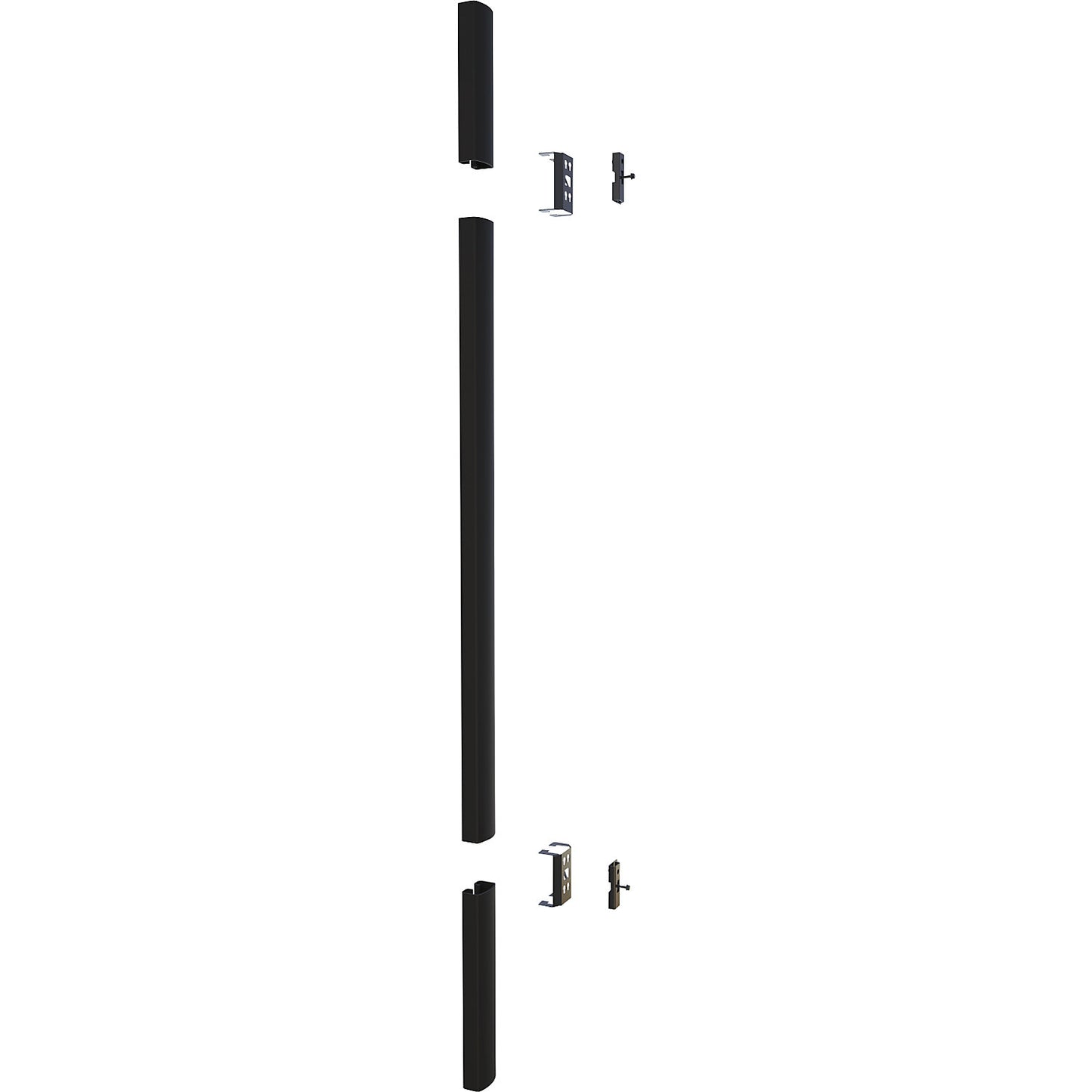 X-Protect crash protection bollard connection kit, for bolting in place, length 2300 mm.