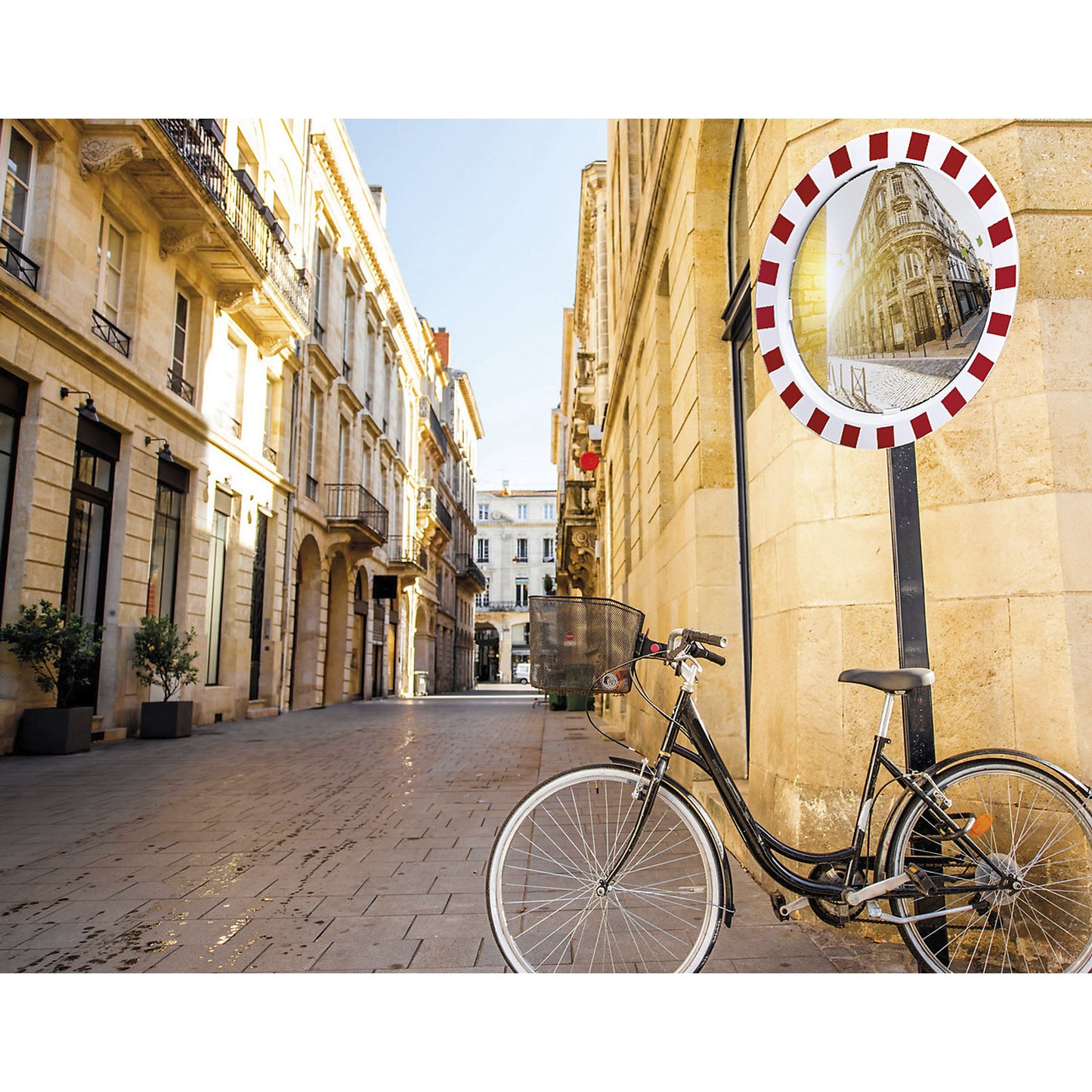 Polymir® traffic mirror, round, Ø 600 mm.