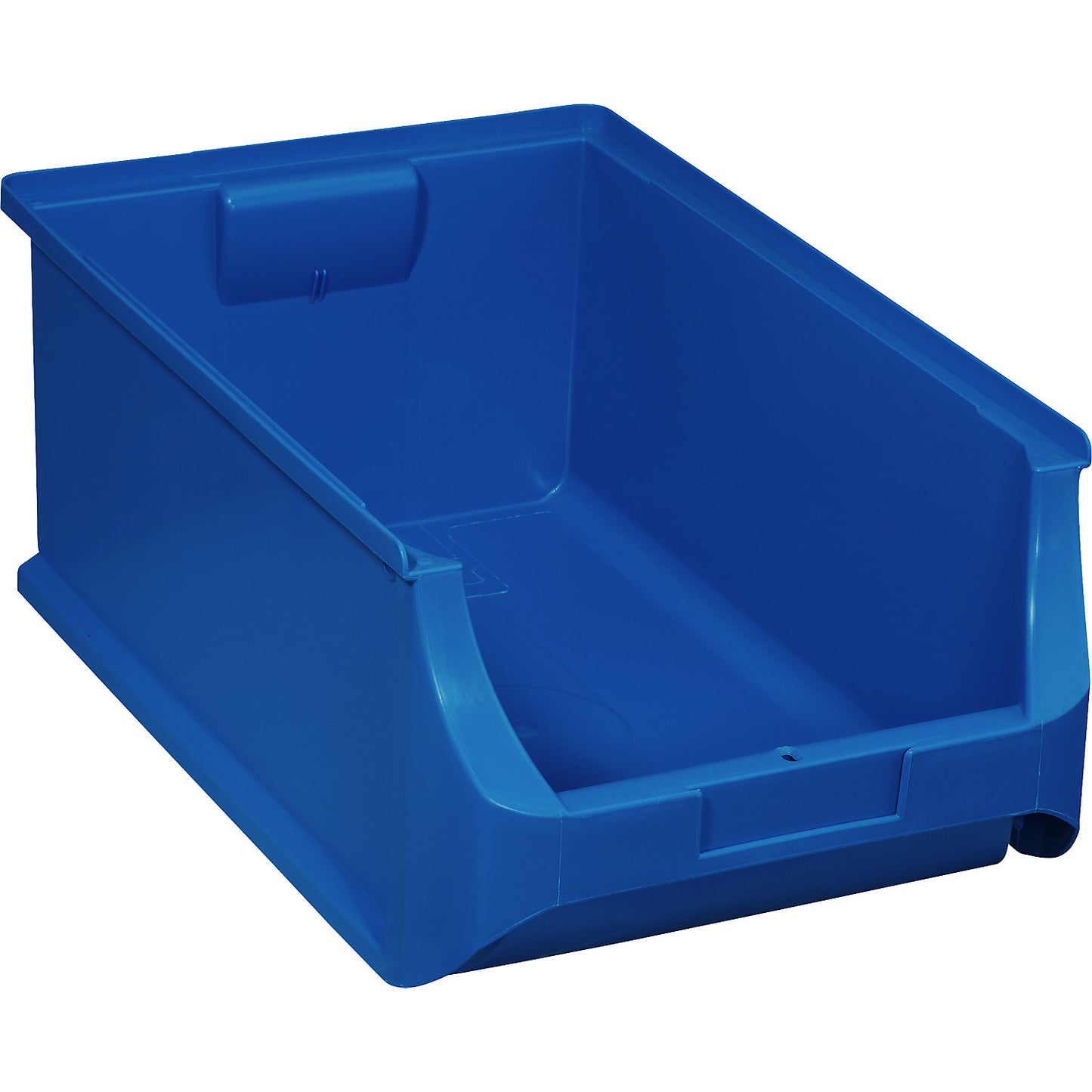 Open fronted storage bin made from 100% recycled PP, LxWxH 310 x 500 x 200 mm, pack of 6, blue.