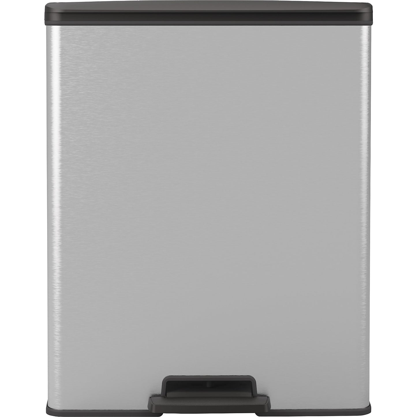 Slim pedal bin, capacity 65 l, HxWxD 622 x 300 x 496 mm, silver.