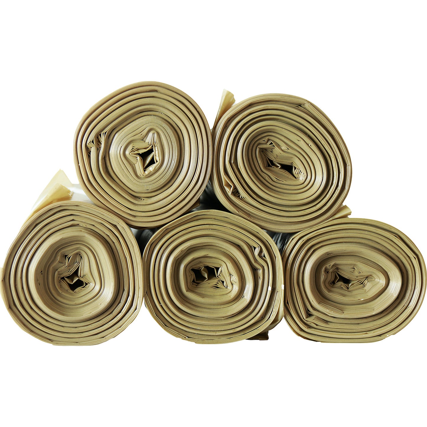 BONTON waste bags, 70 l, 50 µm, WxL 580 x 1020 mm, pack of 300, yellow, 15 rolls, 20 bags/roll.
