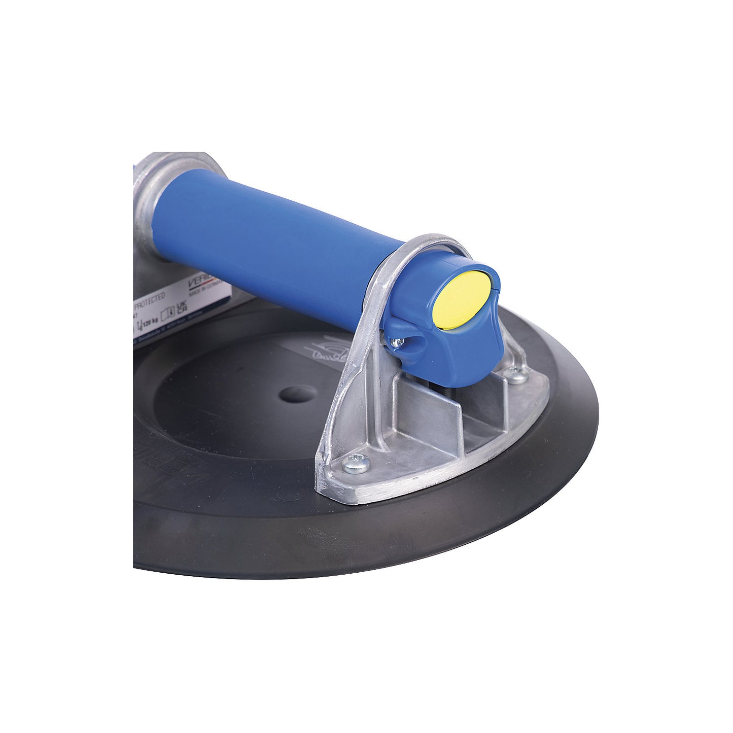 VERIBOR® suction lifter, 1 head aluminium body, max. load 120 kg, disk Ø 210 mm.