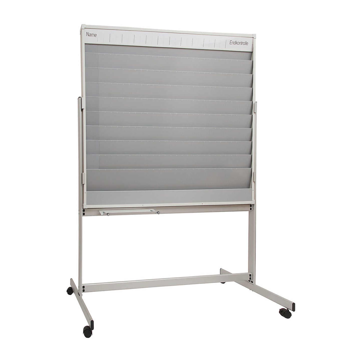 Planning board, mobile, HxWxD 1945 x 1550 x 640 mm, light grey.
