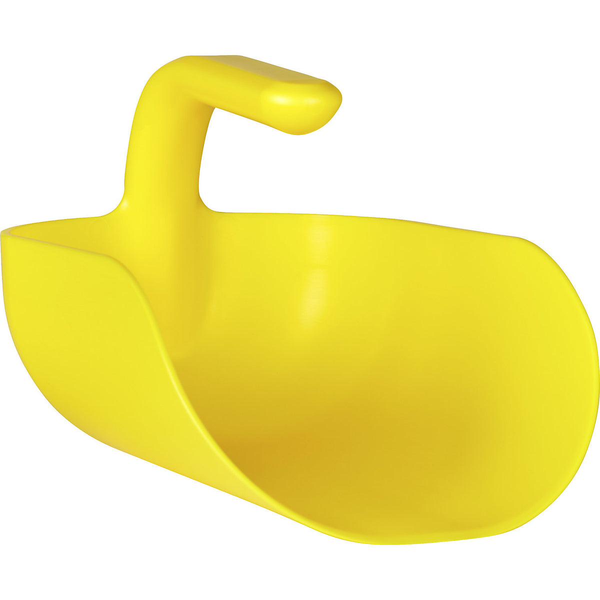 Hand shovel, ergonomic, capacity 2 l, pack of 10, yellow.