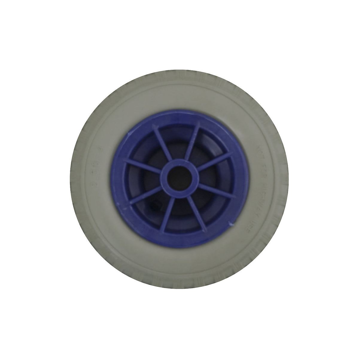 Polyurethane wheel, puncture proof, plain bearing Ø x width 20 x 75 mm, wheel Ø x width 200 x 75 mm.
