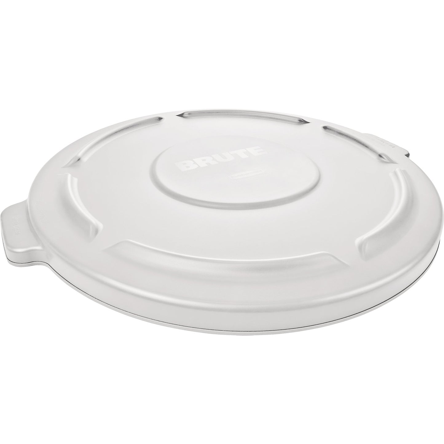 BRUTE® cover with drainage channels, for 121 l container, white.