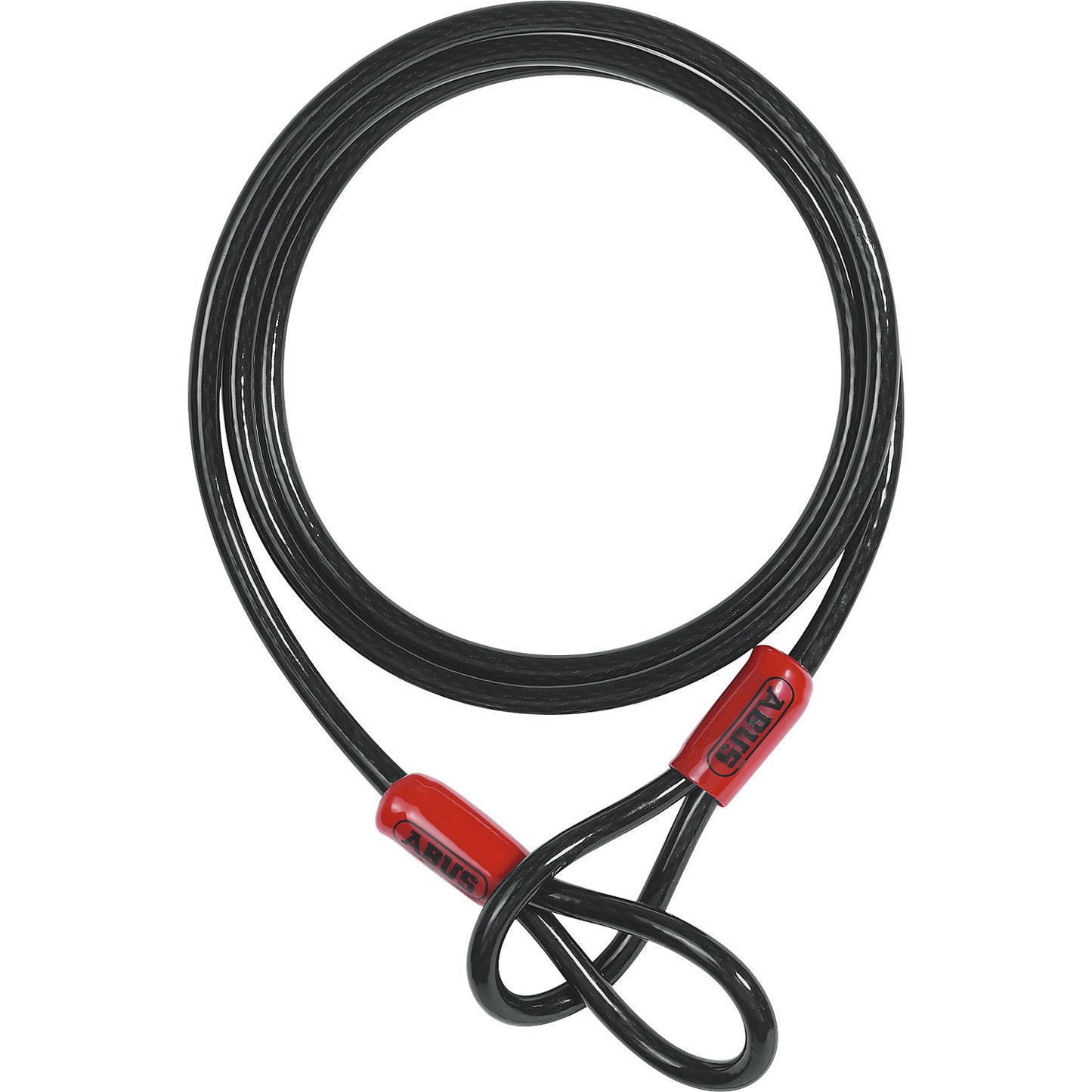 Additional lock cable with looped ends, plastic sheathed, length 2000 mm.