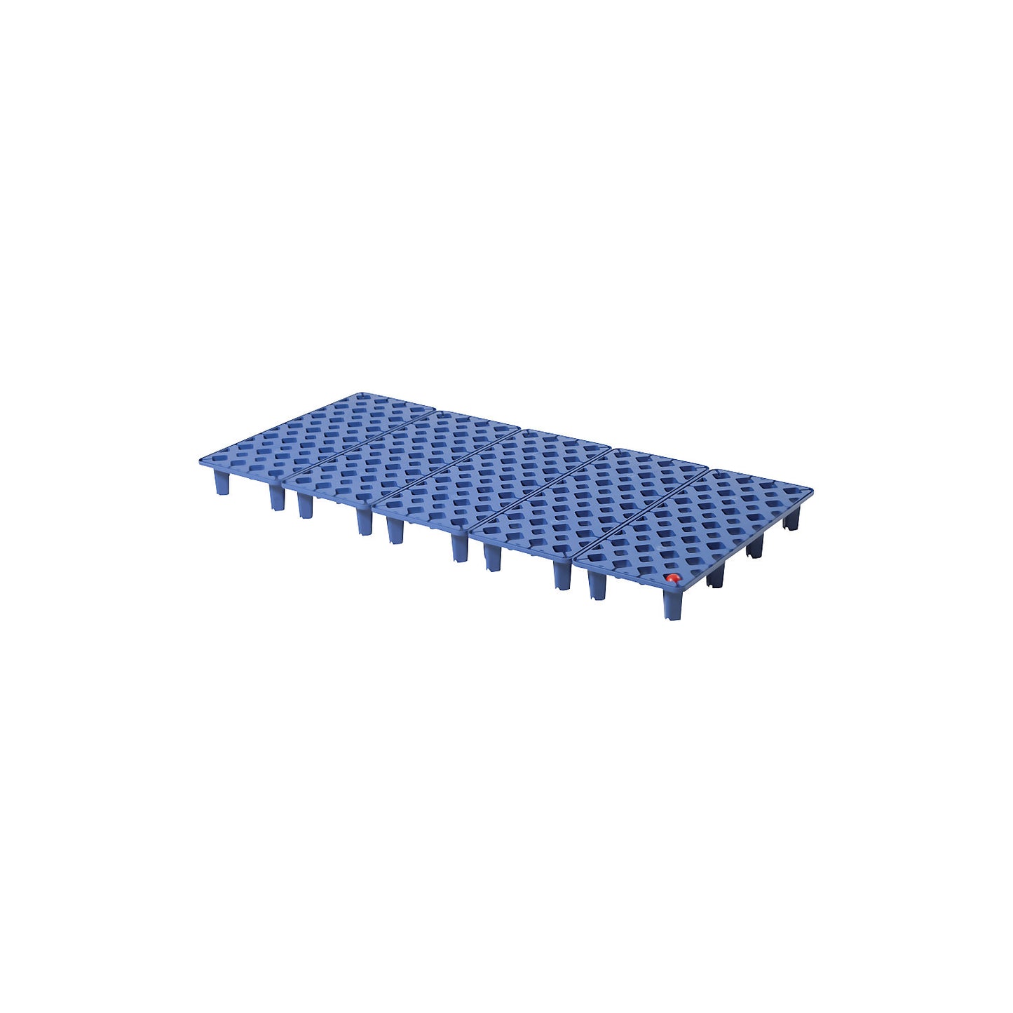 PE grate, with leakage indicator, width 1265 mm, depth 595 mm, blue.
