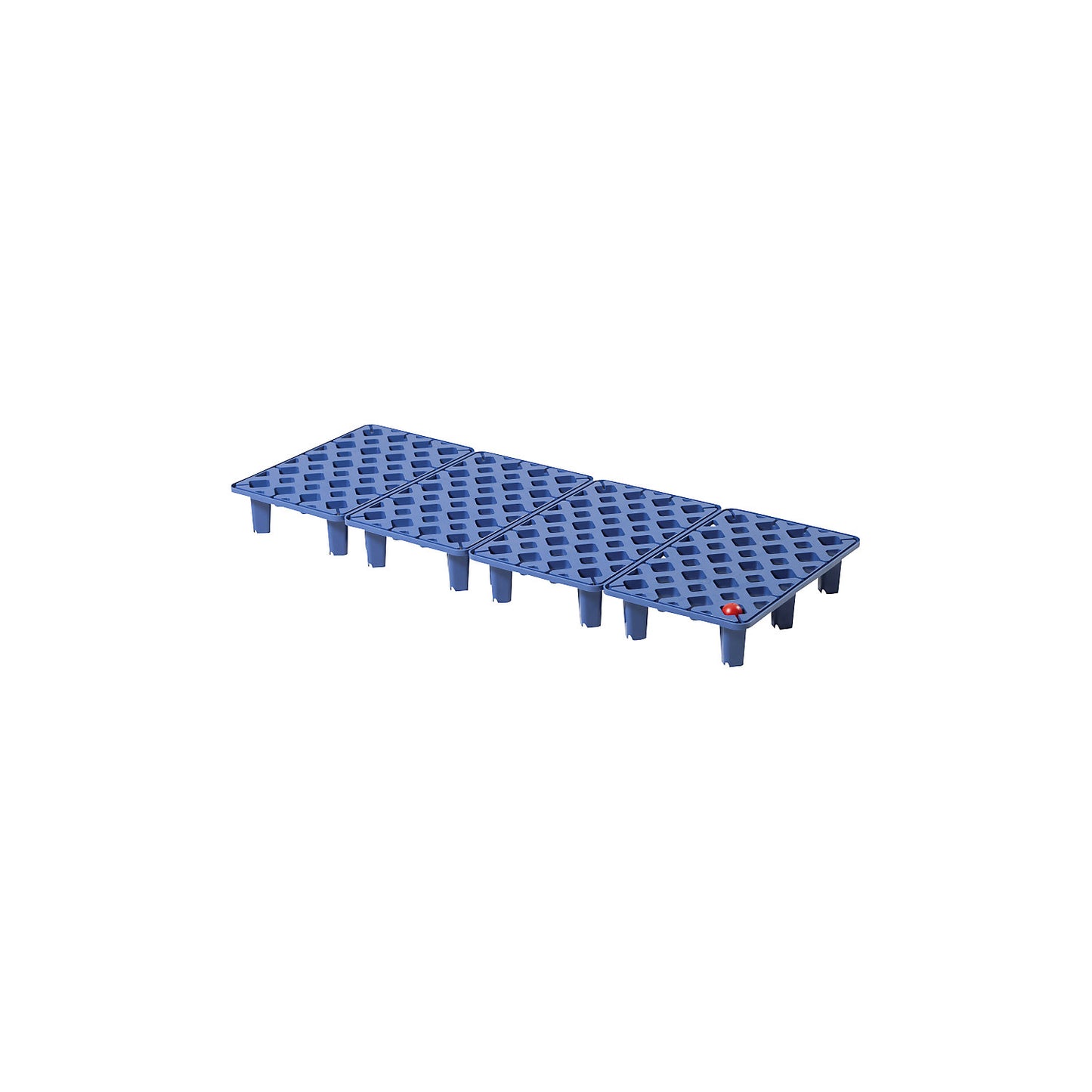 PE grate, with leakage indicator, width 995 mm, depth 395 mm, blue.