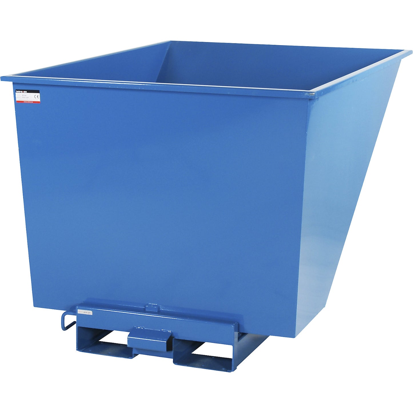 Tilting skip, blue, capacity 1100 l.