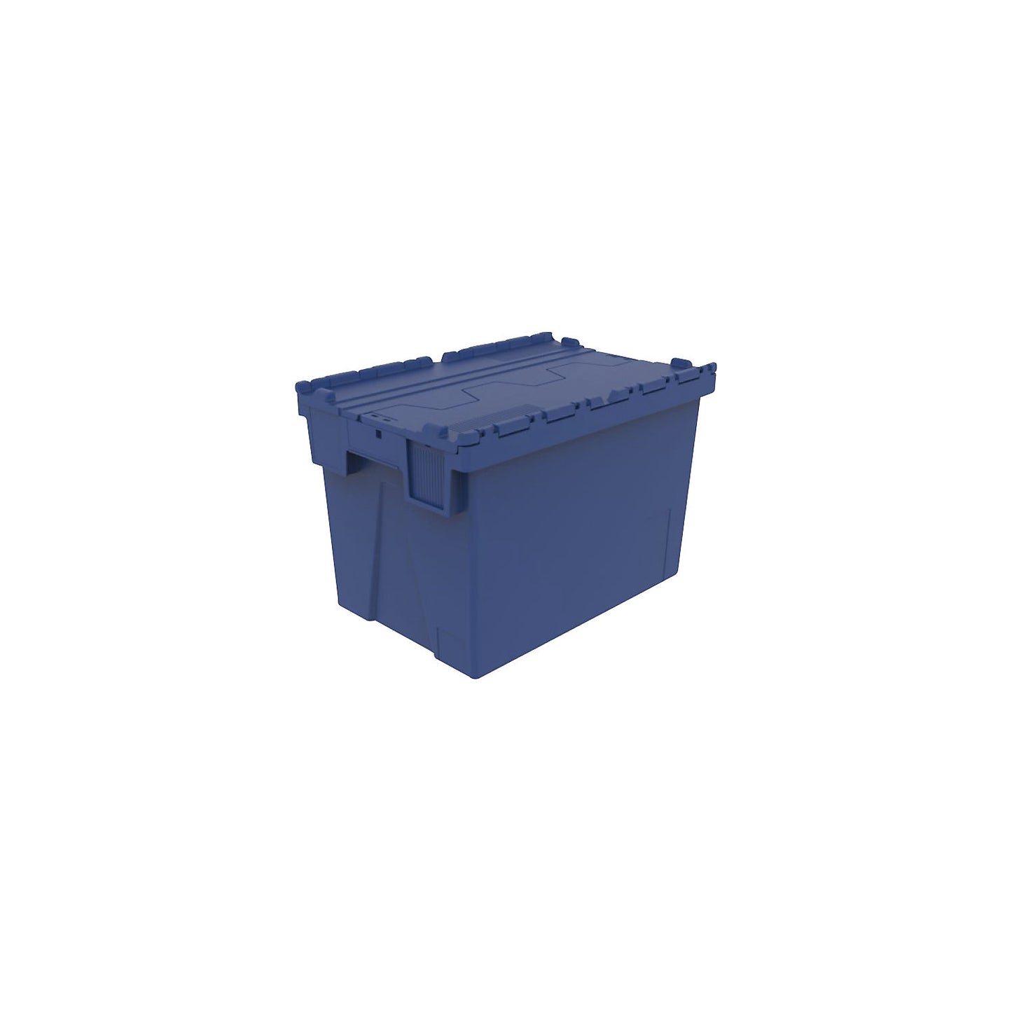 Reusable stacking container, LxWxH 600 x 400 x 400 mm, plain coloured, blue.