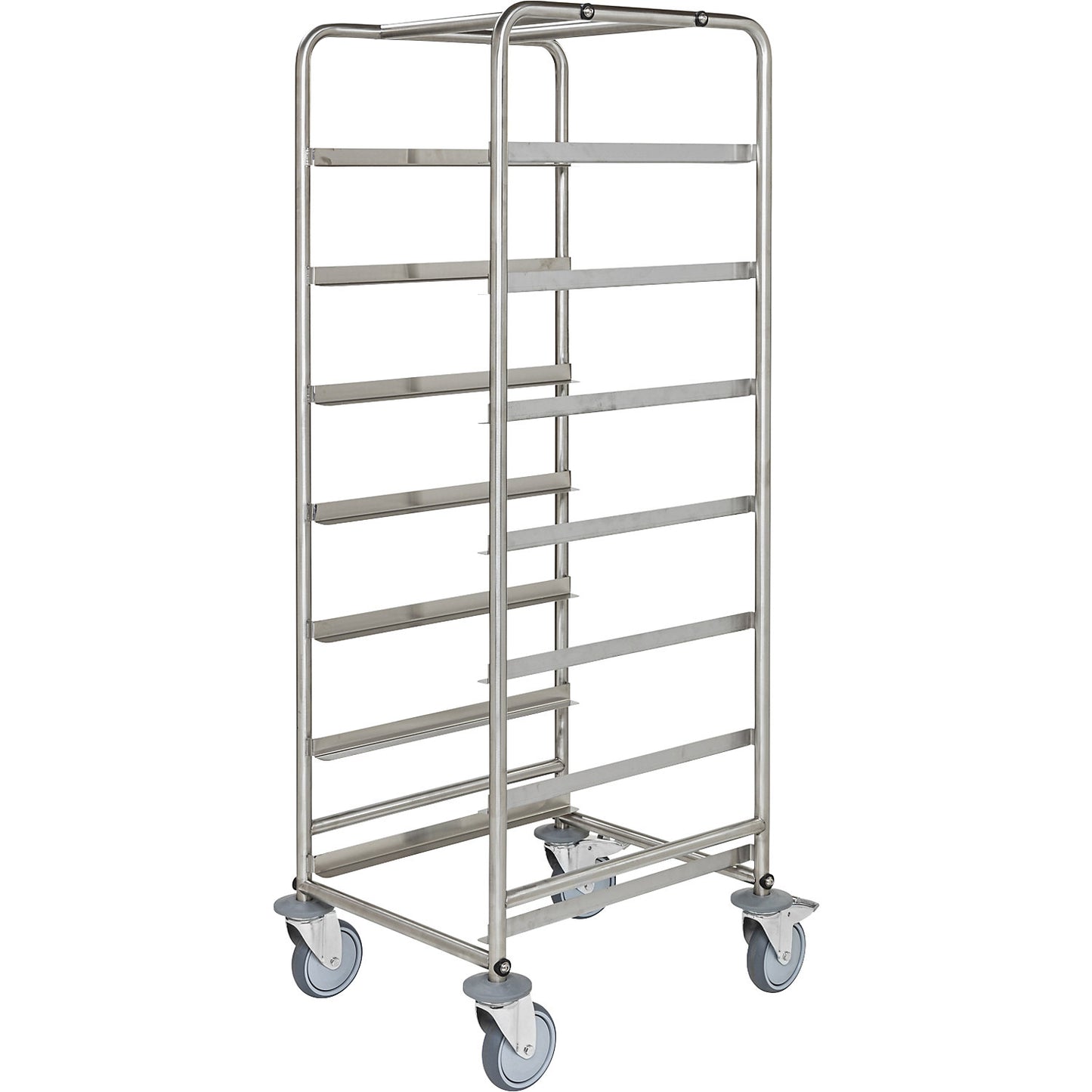 Crate trolley, stainless steel, LxWxH 560 x 500 x 1565 mm.