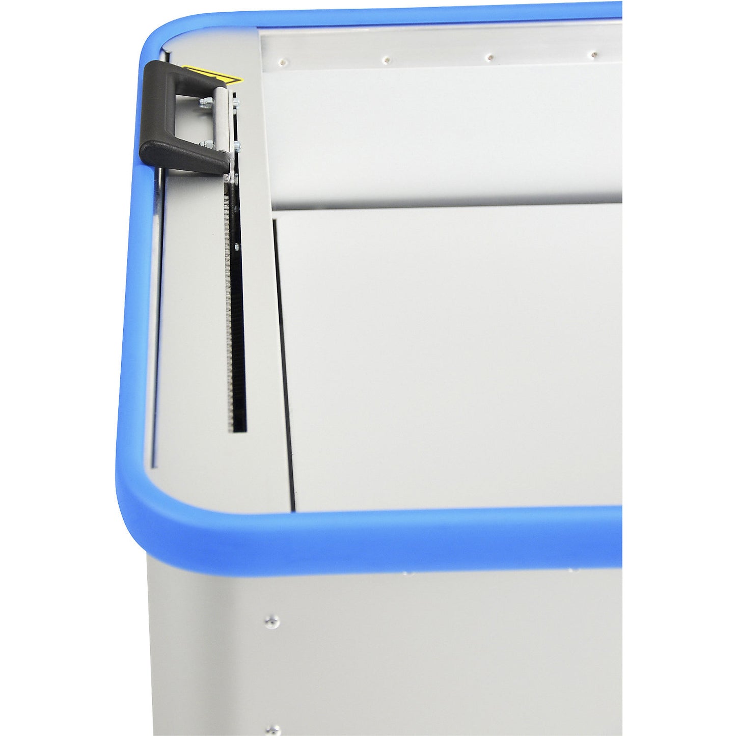 Spring loaded truck, adjustable spring force, anodised surface, capacity 480 l, without handle.