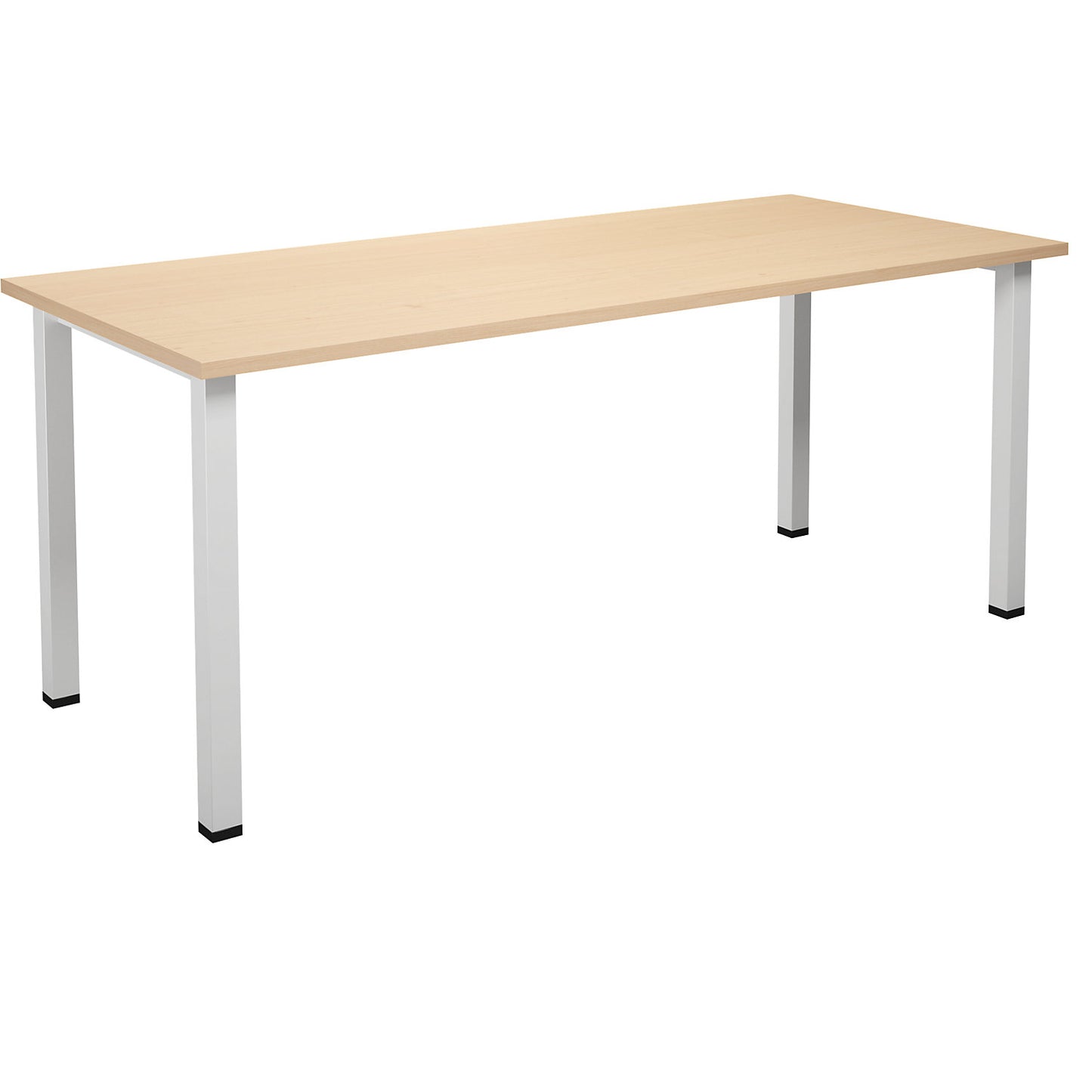 DUO-U multi-purpose desk, straight tabletop, depth 800 mm, width 1800 mm, birch, birch.