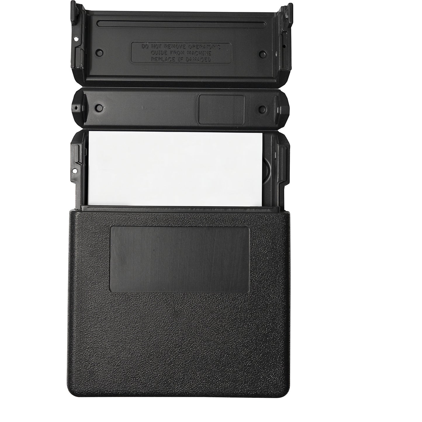 PE document box, opening on top, HxWxD 320 x 260 x 55 mm.