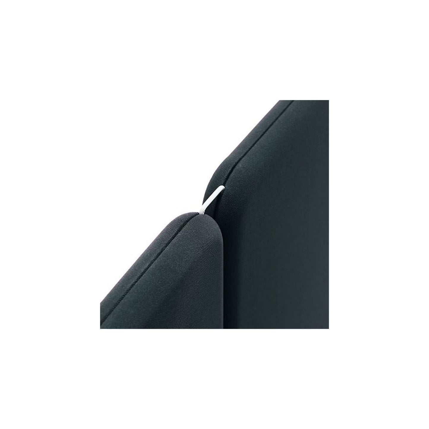 Connecting element for Softline acoustic desk partition system, HxW 50 x 4 mm, 2-way, grey.