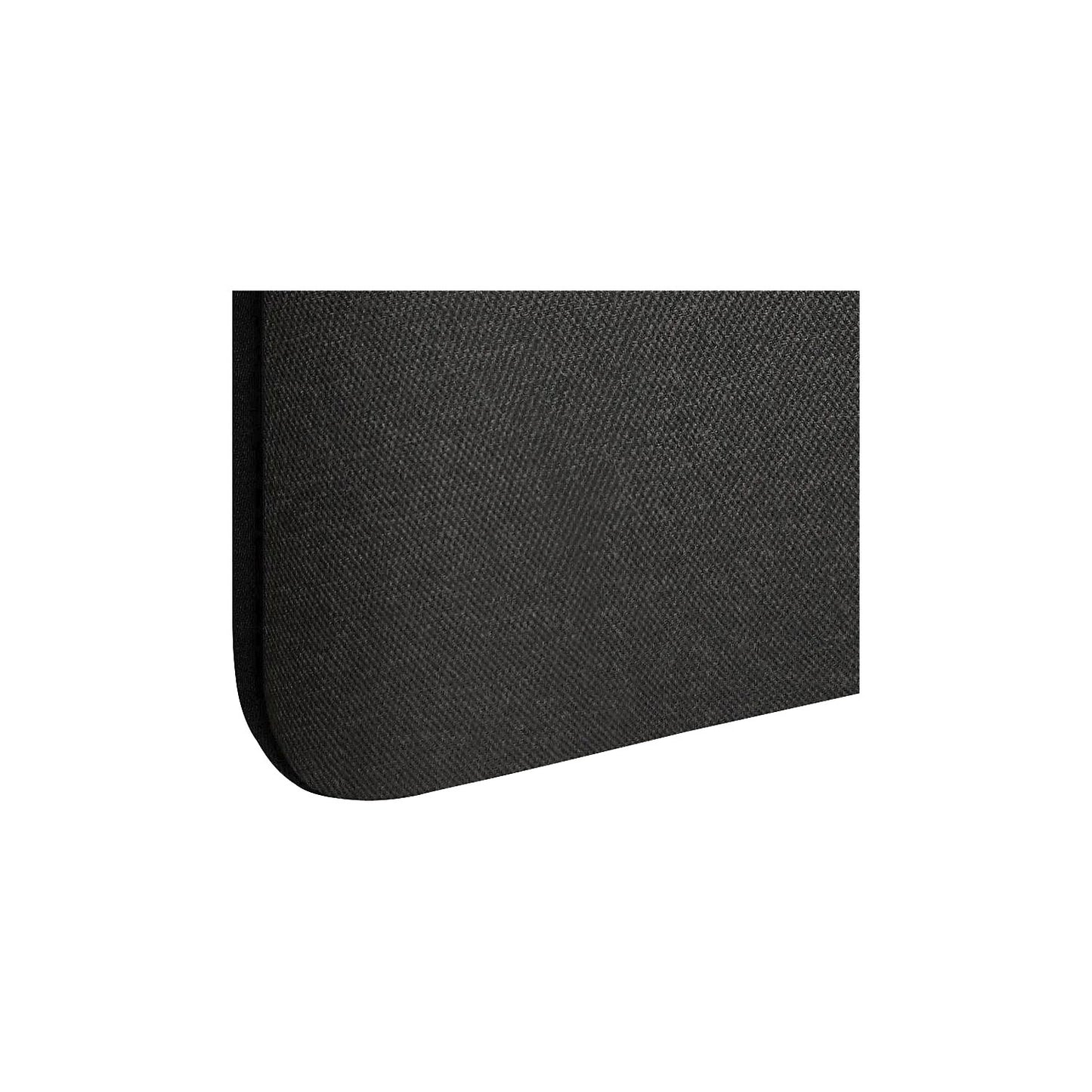 Softline Salsa acoustic desk partition, top mounted, height 450 mm, fabric, width 1000 mm, black.