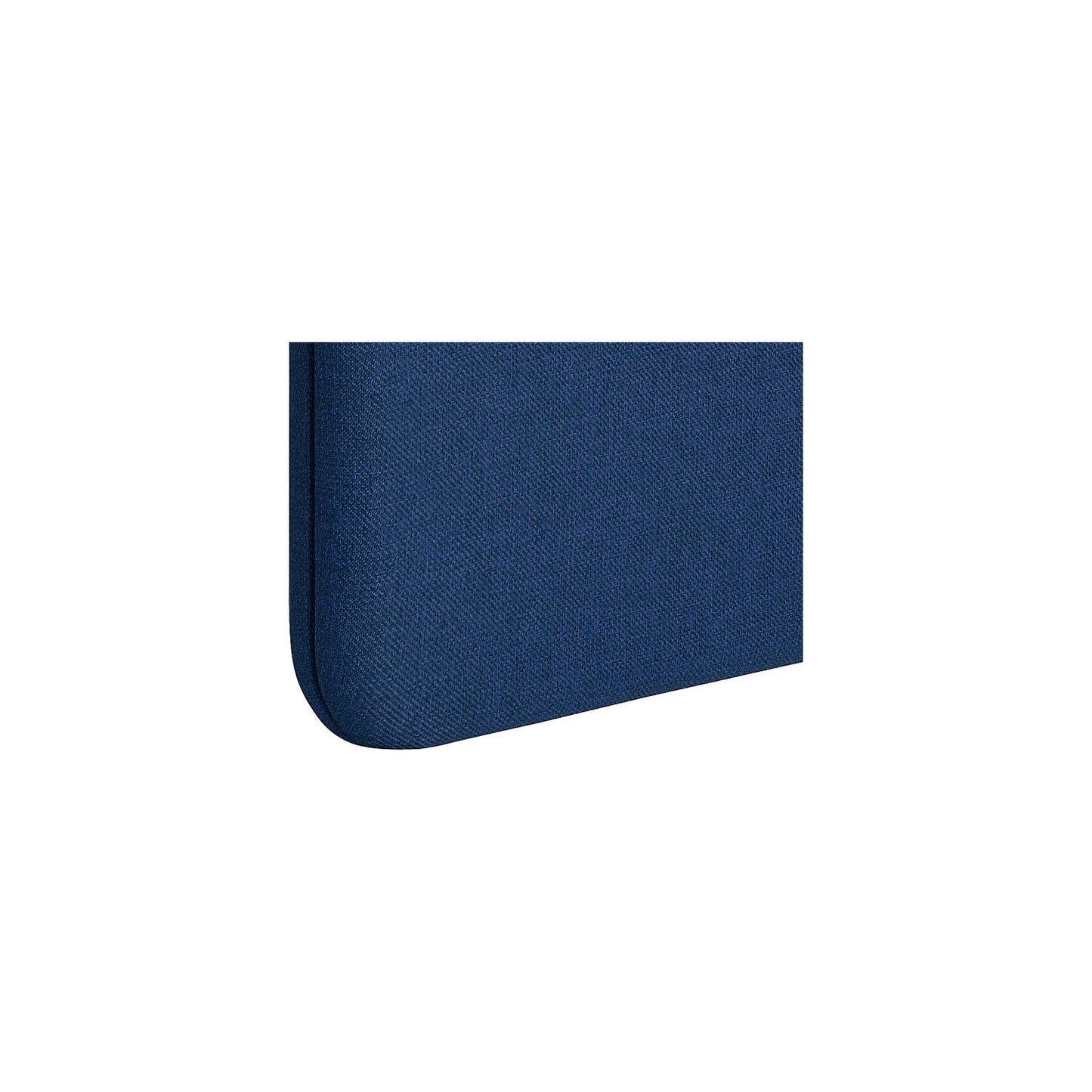 Softline Salsa acoustic desk partition, top mounted, height 450 mm, fabric, width 1200 mm, blue.