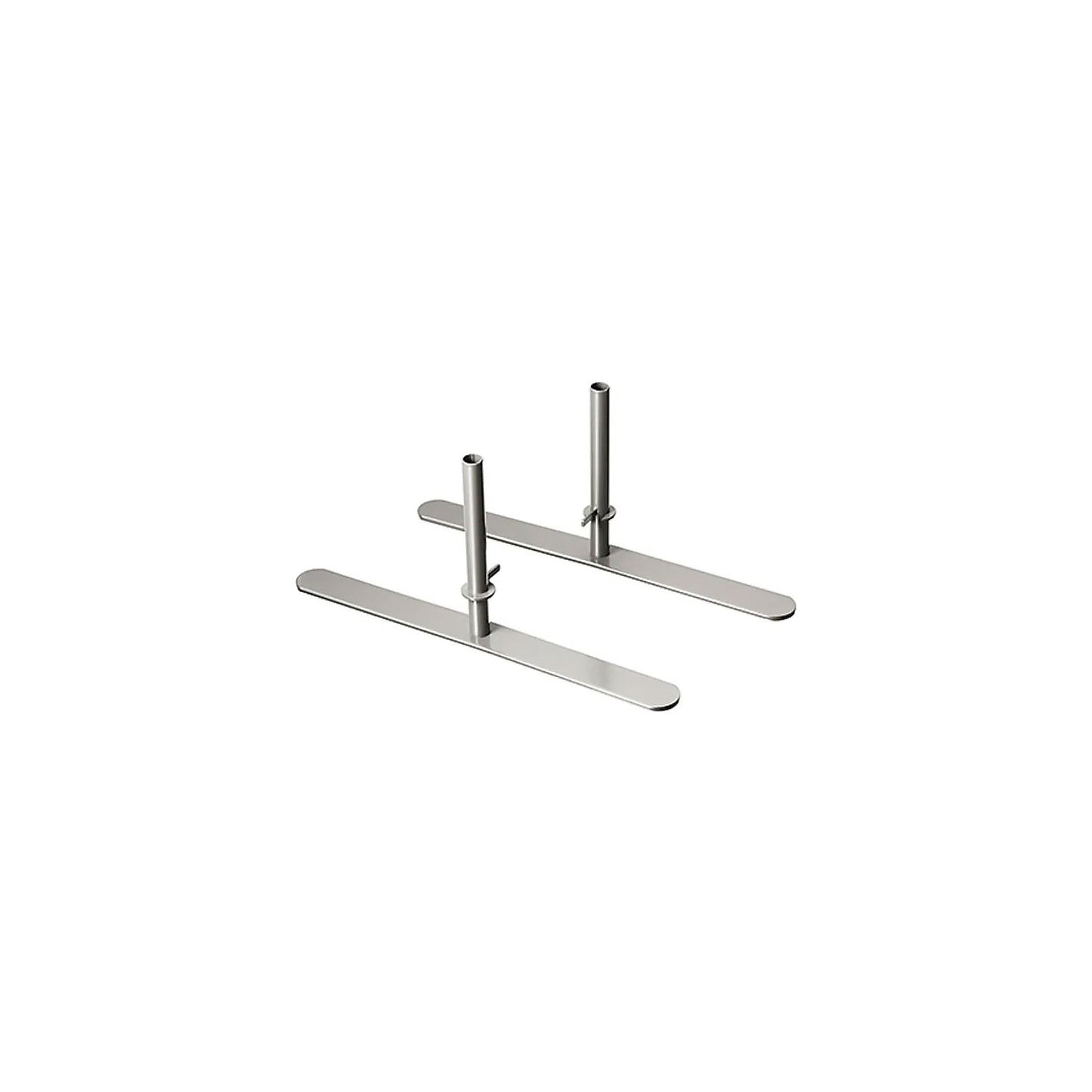 Mounting set for Softline sound absorbing partitions, HxW 500 x 50 mm, for 1 partition, grey.