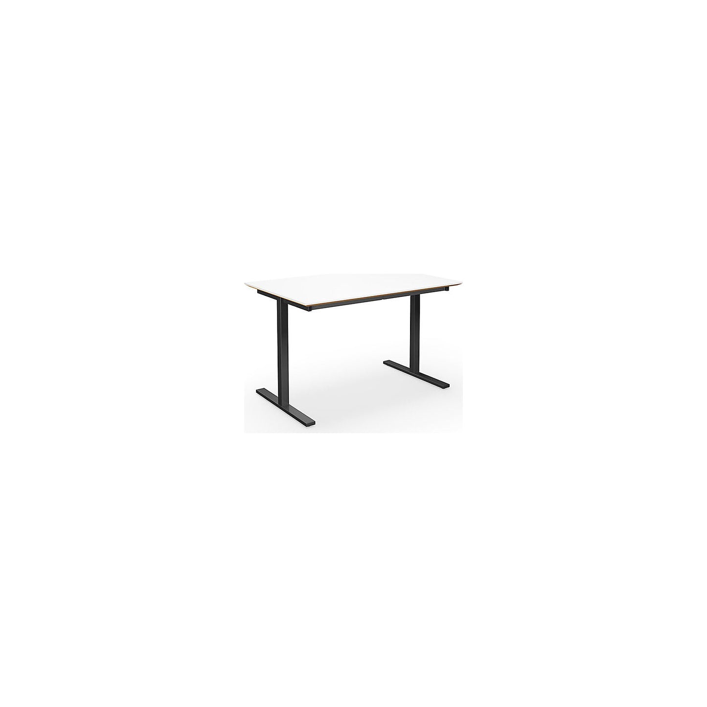 DUO-T Trend multi-purpose desk, straight tabletop, depth 800 mm, width 1200 mm, white / black.