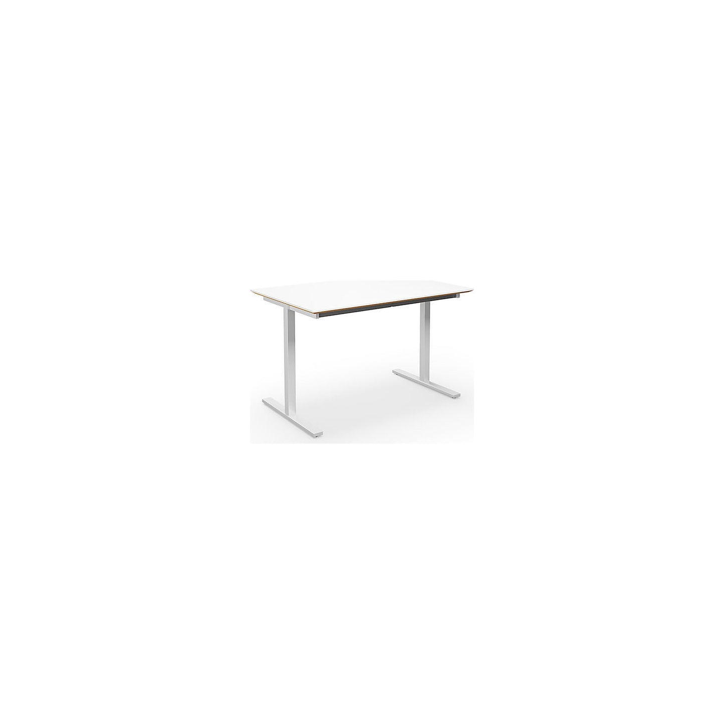 DUO-T Trend multi-purpose desk, straight tabletop, depth 800 mm, width 1200 mm, white / white.