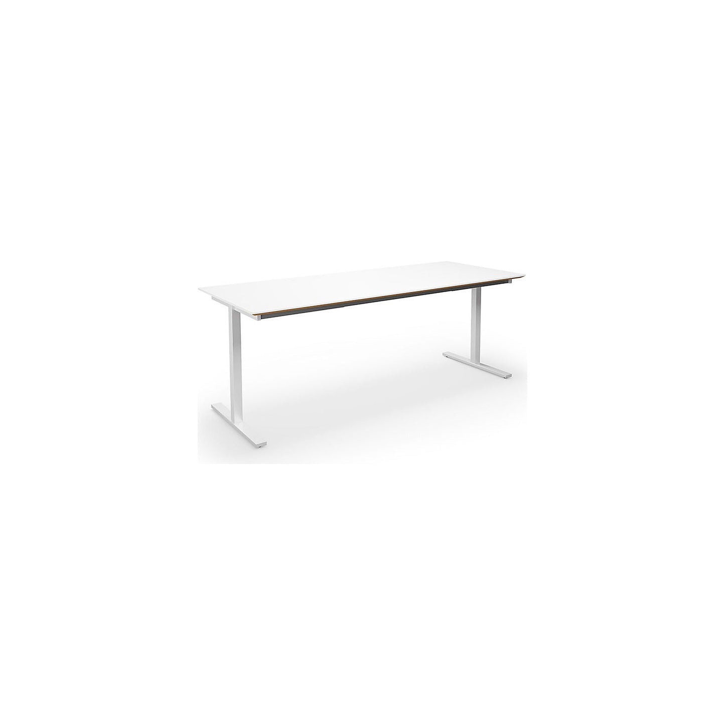 DUO-T Trend multi-purpose desk, straight tabletop, depth 800 mm, width 1800 mm, white / white.