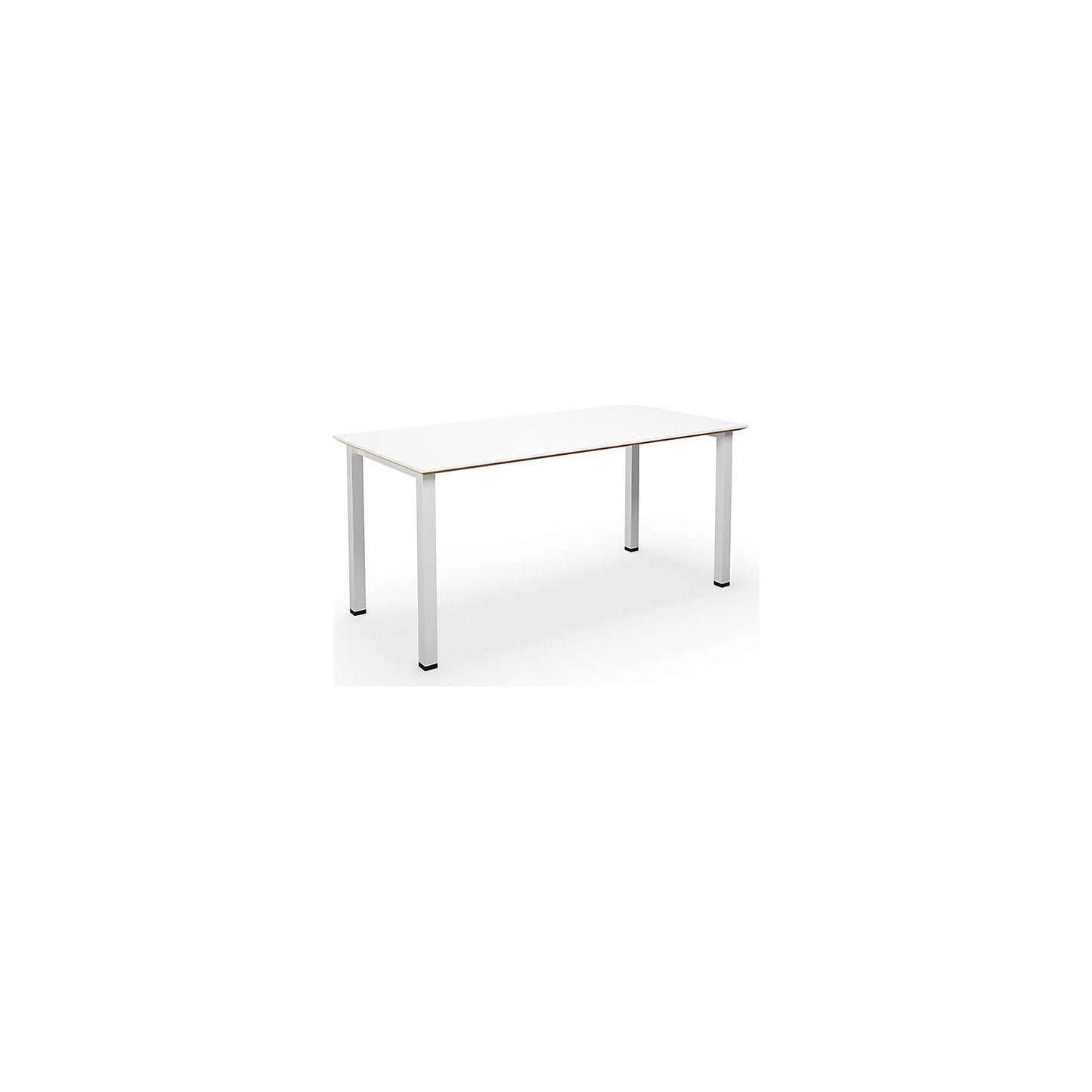 DUO-U Trend multi-purpose desk, straight tabletop, depth 800 mm, width 1400 mm, white, white.