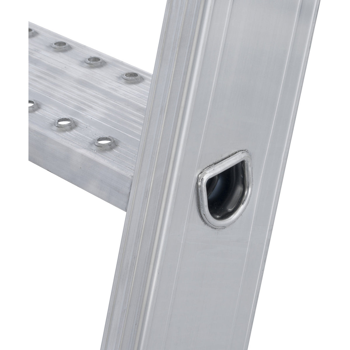 Aluminium stepladder, with R13 anti-slip properties, double sided access, 2x3 steps.