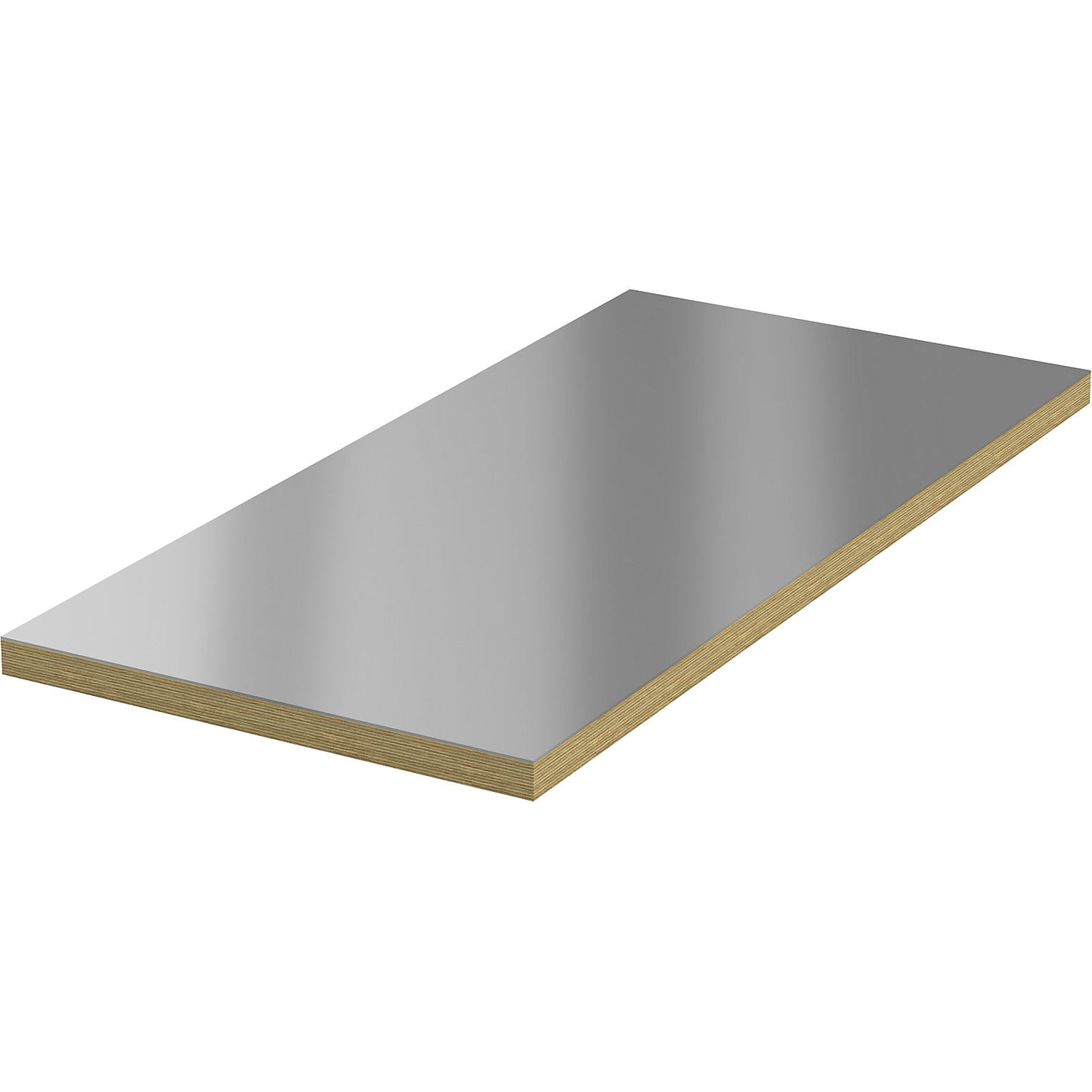 Sheet steel support for workbench tops, worktop width 1685 mm, 5 mm thick.