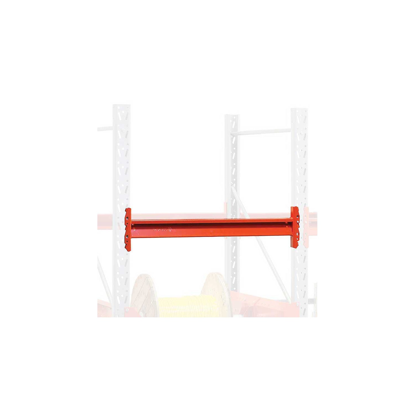 Cross beam for Space pallet racking, steel, orange, max. load per pair 1500 kg.