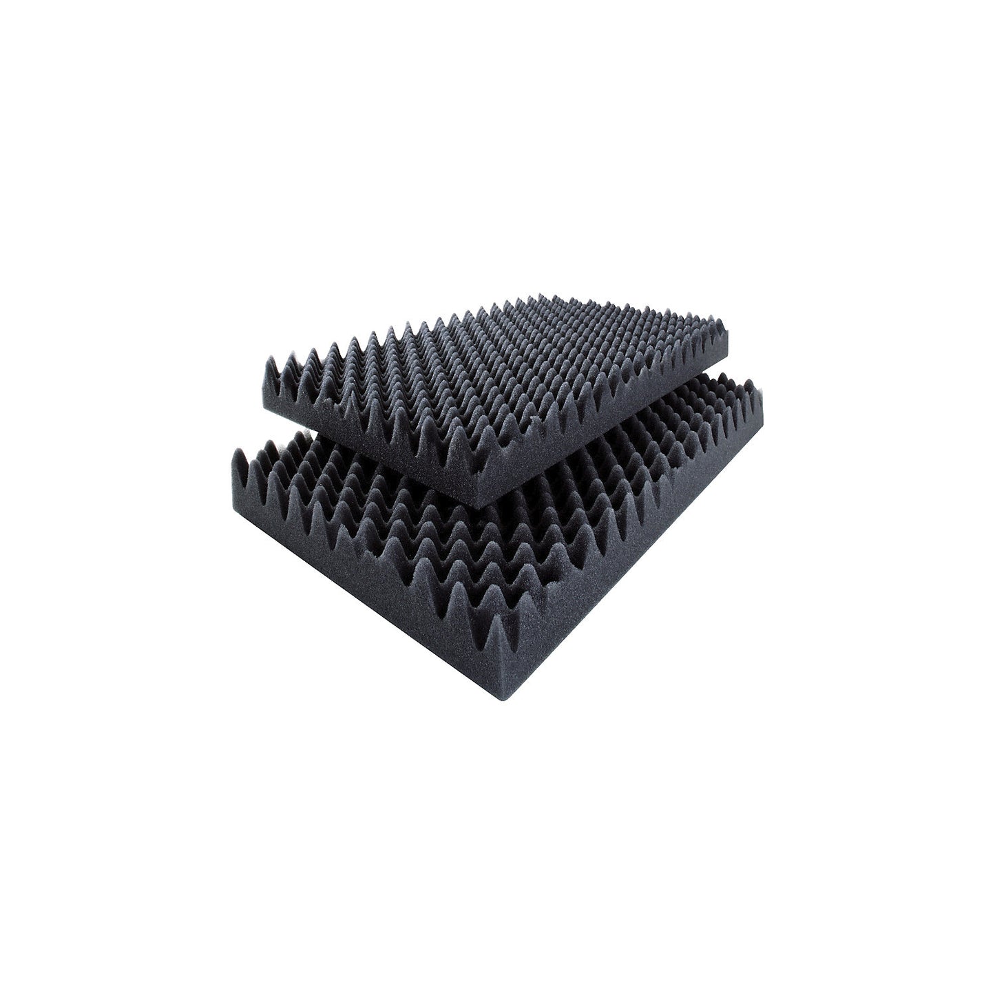 Dimpled foam sheet, black, pack of 25, LxW 400 x 300 mm, material thickness 55 mm.