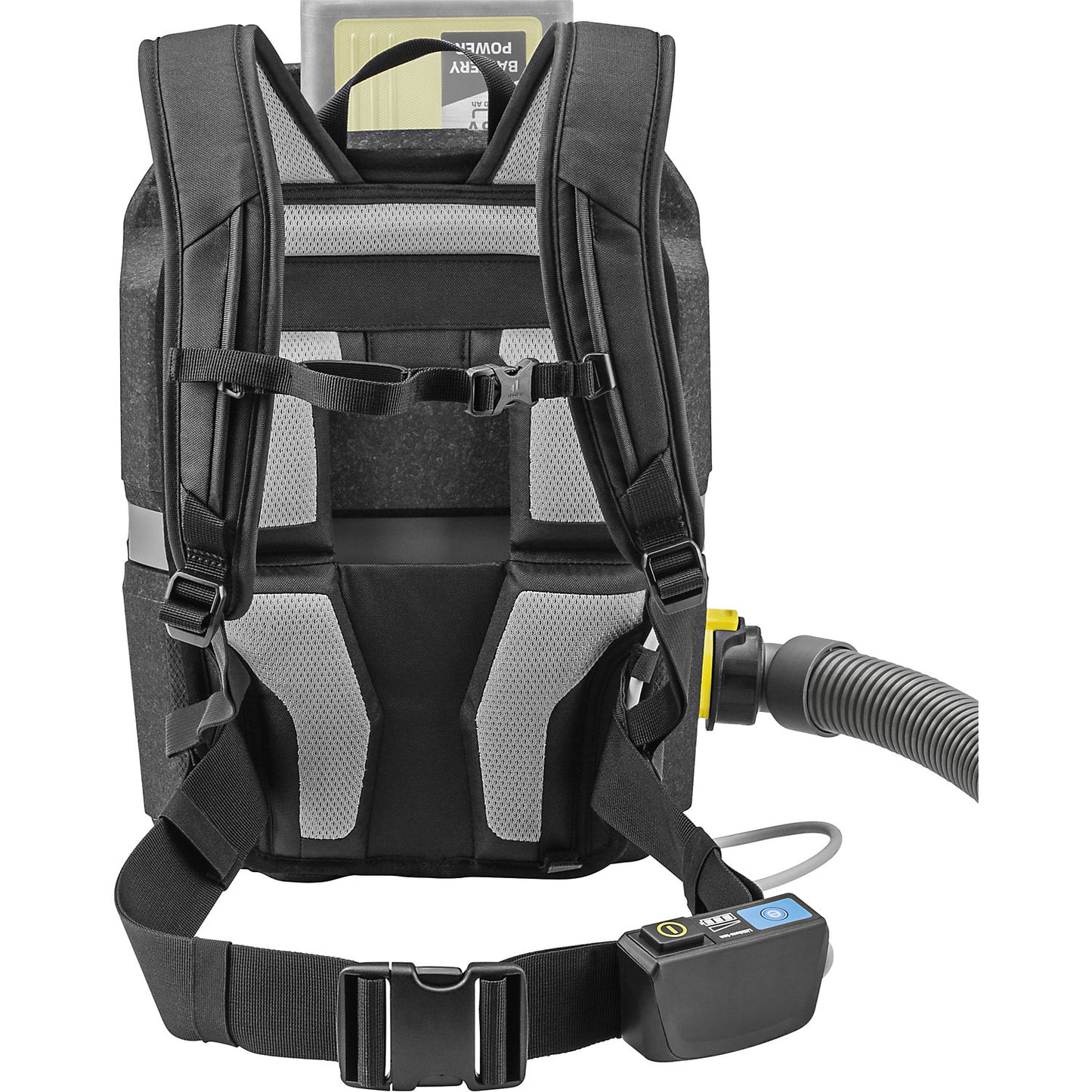 Rechargeable backpack vacuum cleaner, BVL 3/1 Bp, container capacity 3 l.