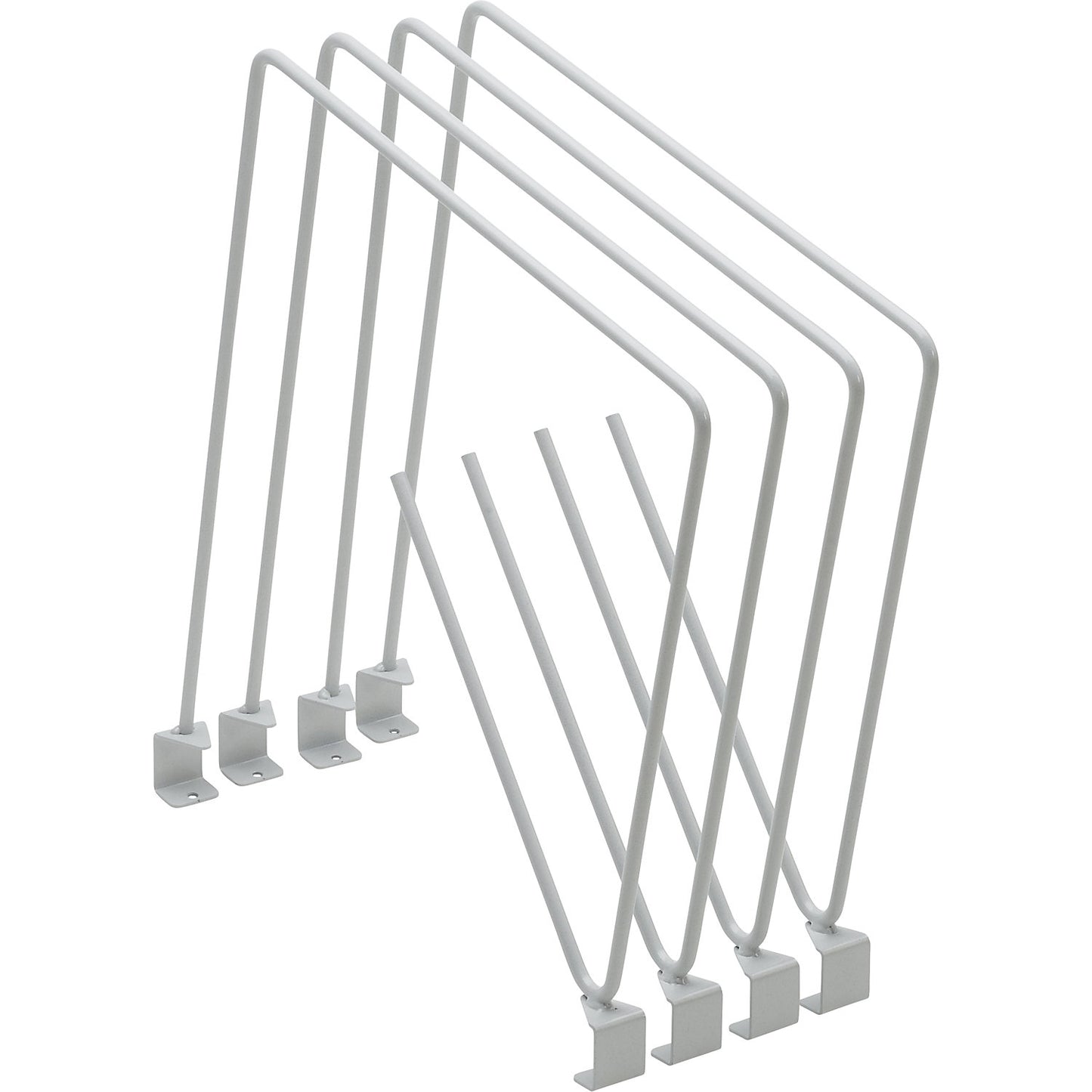 Divider bar set, for steel shelves, for depth 300 mm.